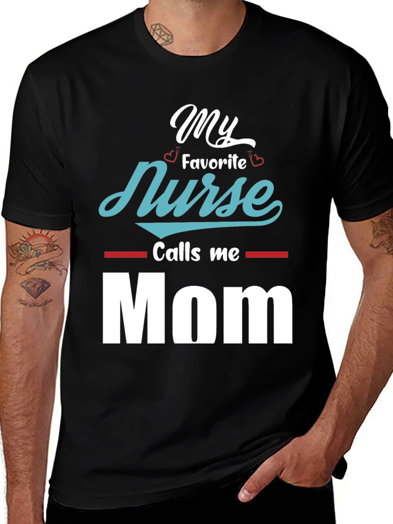 Variant 24 of My Favorite Nurse Calls Me Mom T-Shirt