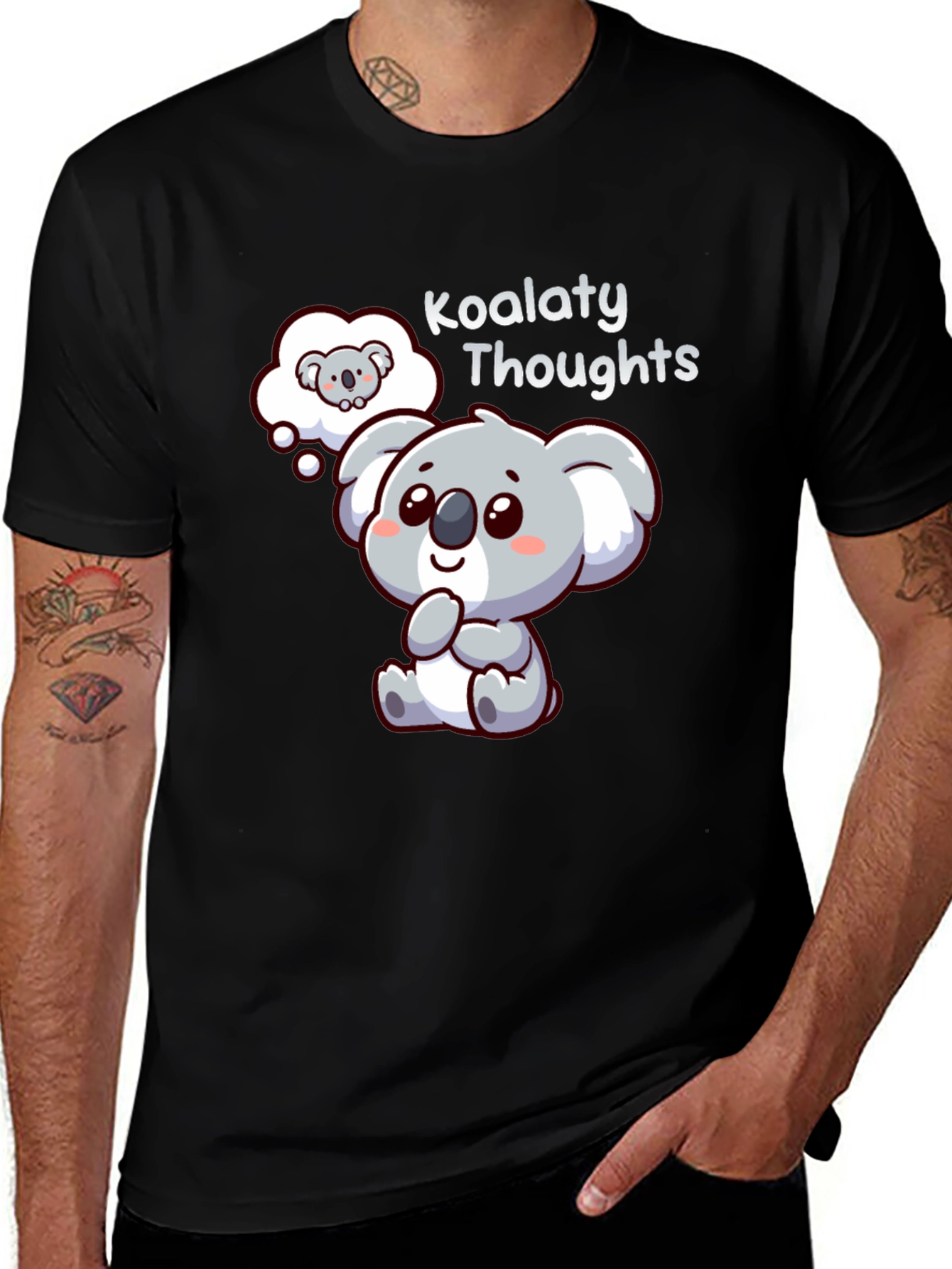 Koalaty Thoughts T-Shirt - Cute Koala Graphic Tee