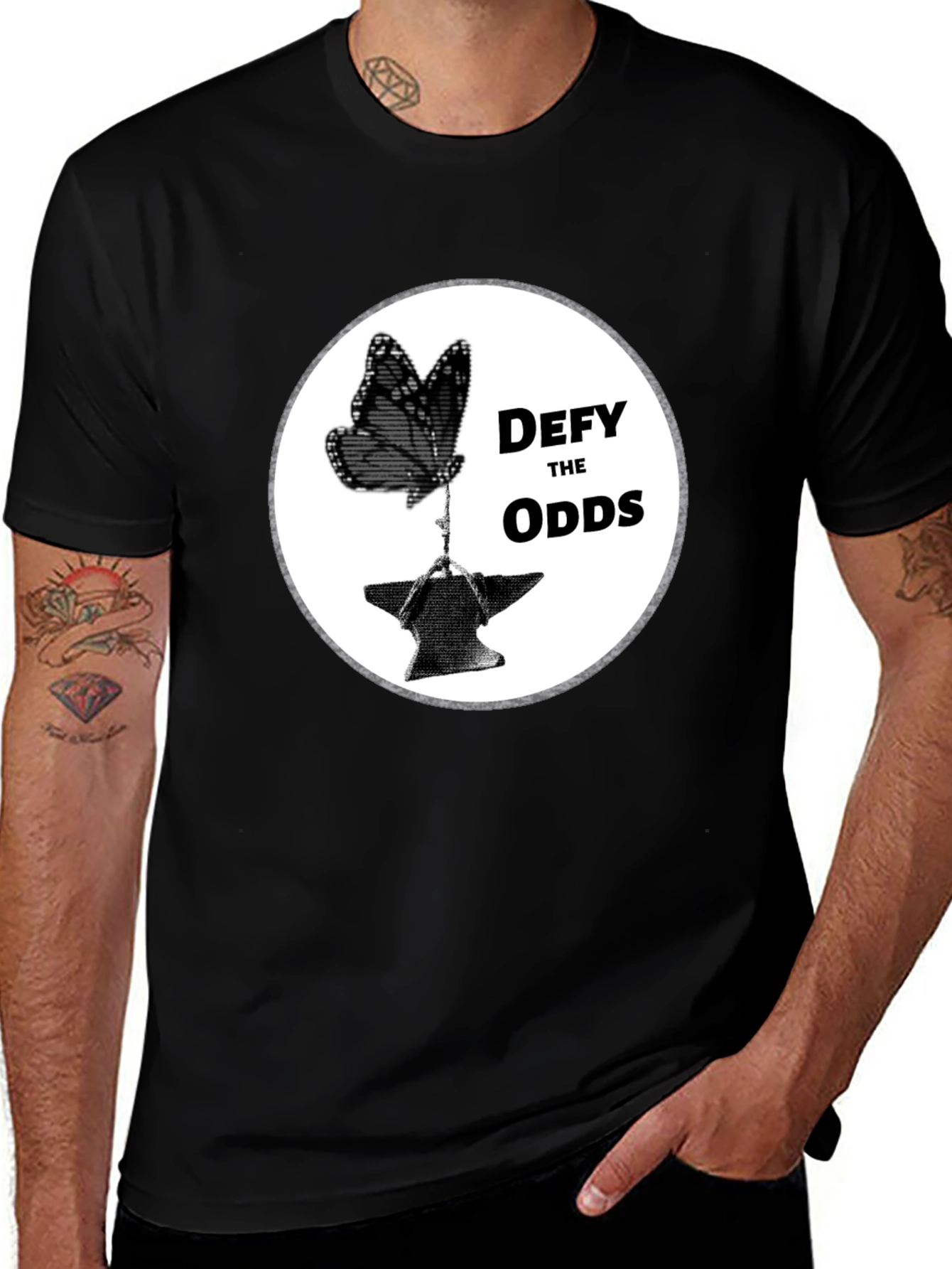 Defy the Odds Butterfly Anvil T-Shirt