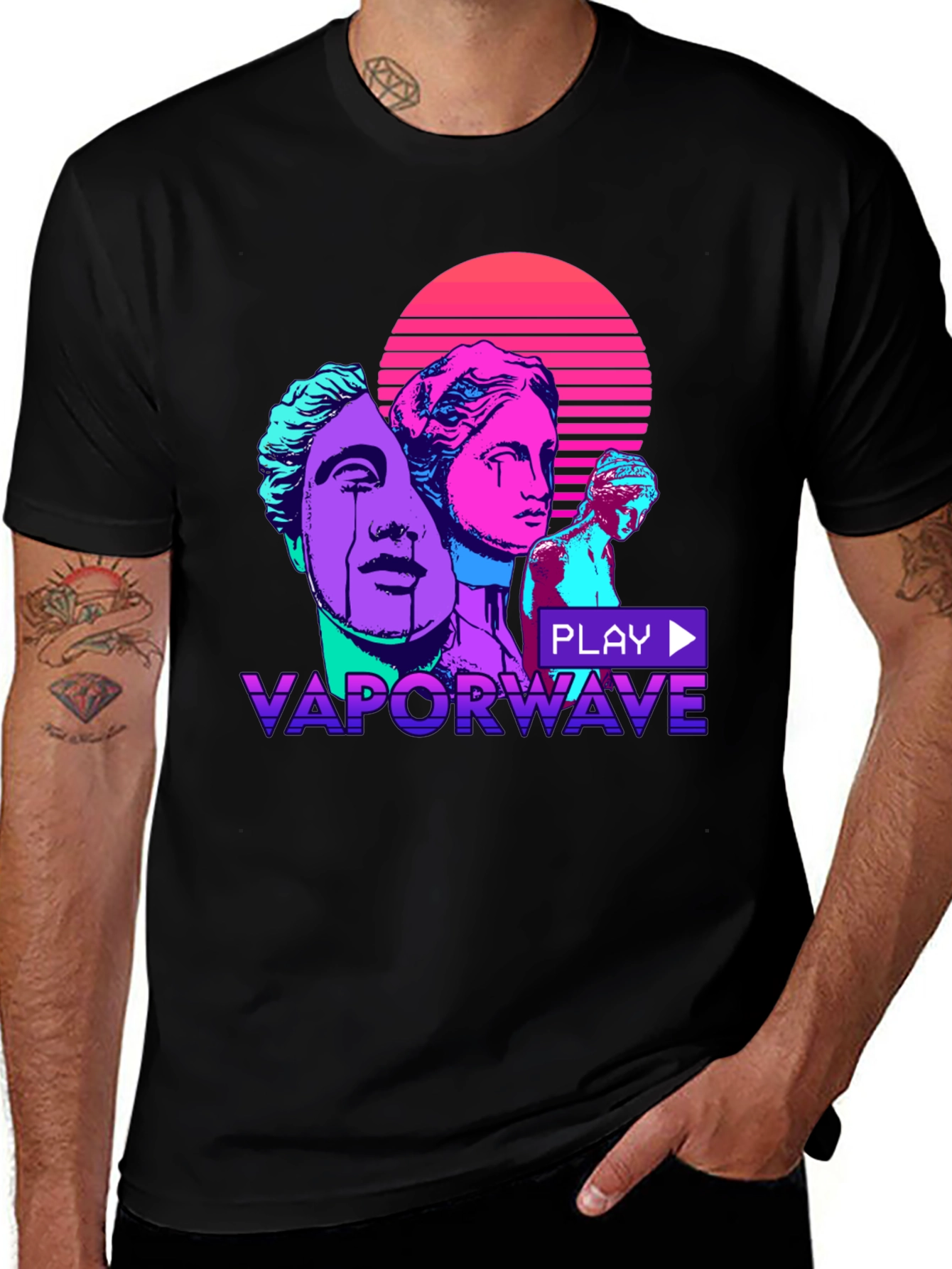 Variant 5 of Vaporwave Aesthetic Graphic Tee