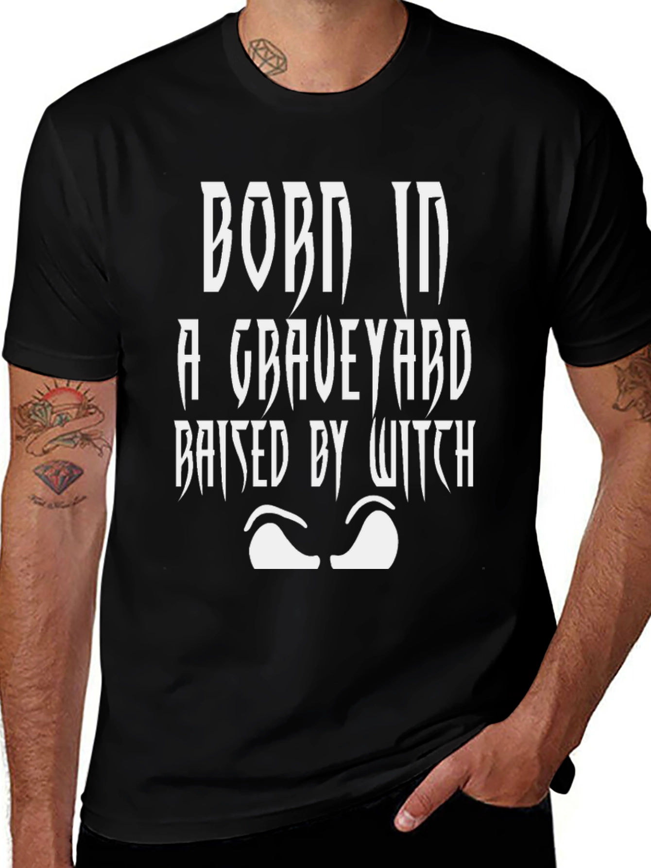 Born In A Graveyard Raised By Witch T-Shirt