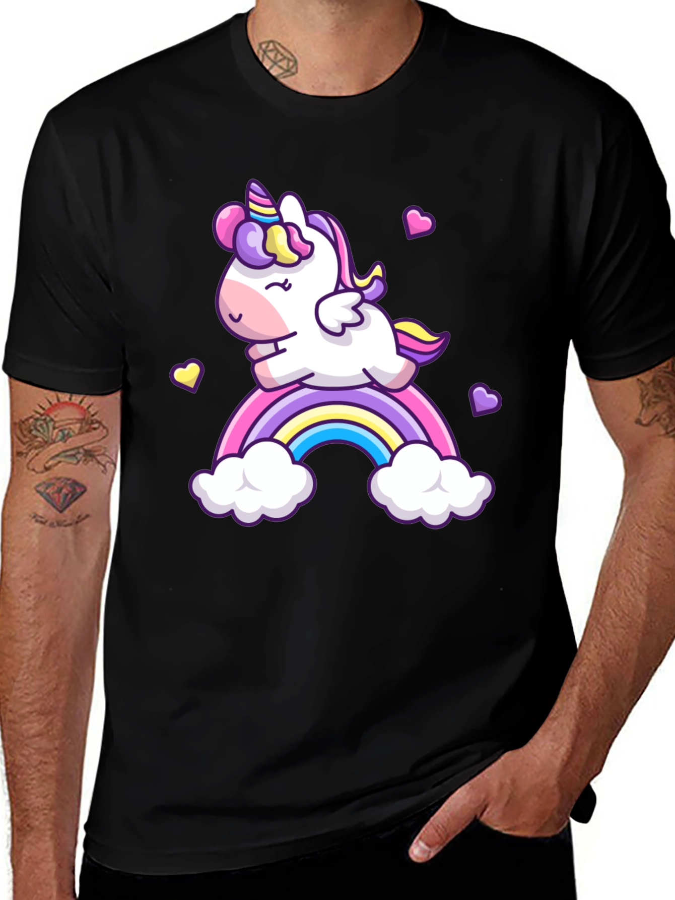Unicorn Rainbow T-Shirt - Cute Cartoon Design