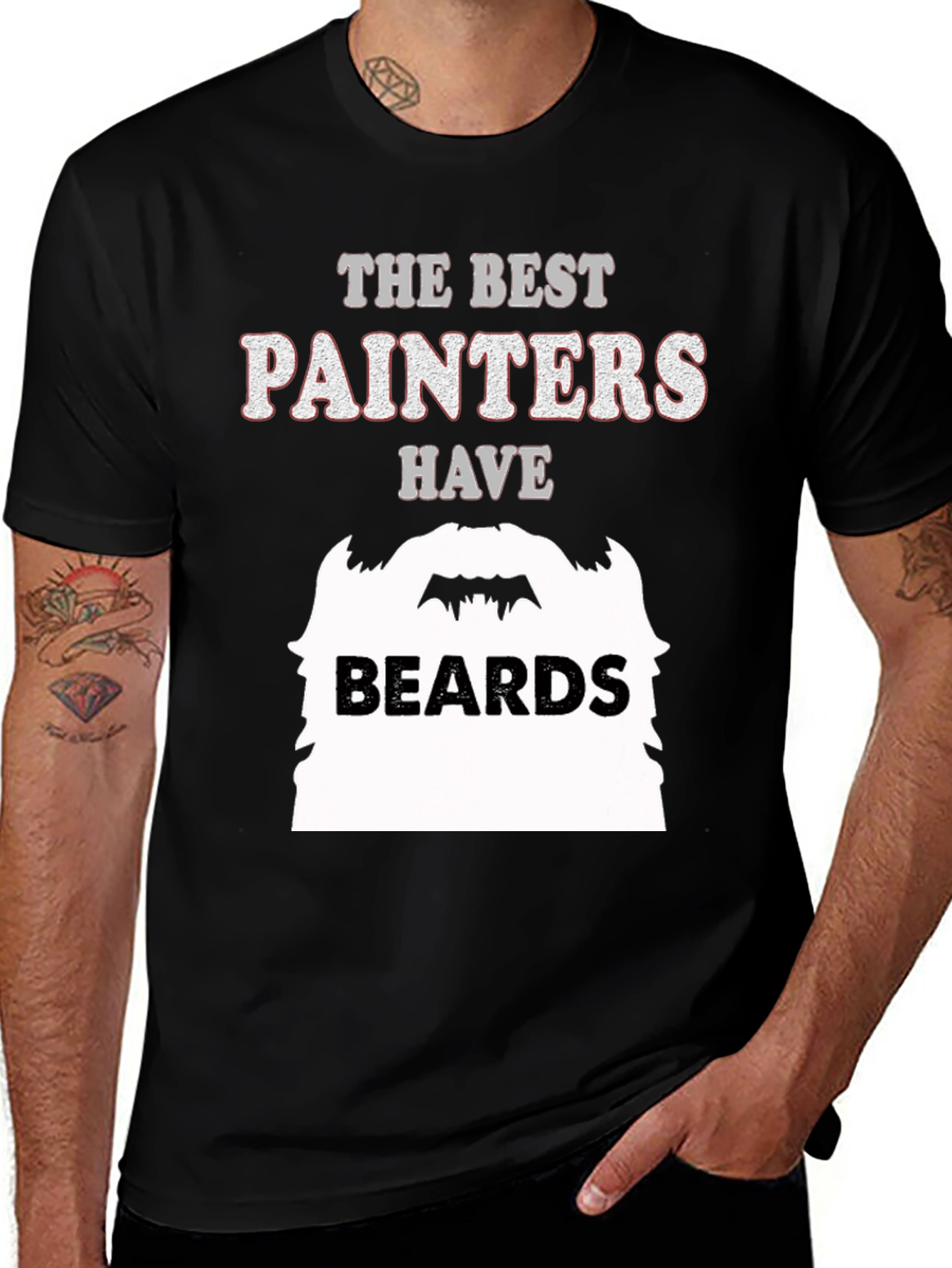 Variant 10 of The Best Painters Have Beards Graphic T-Shirt