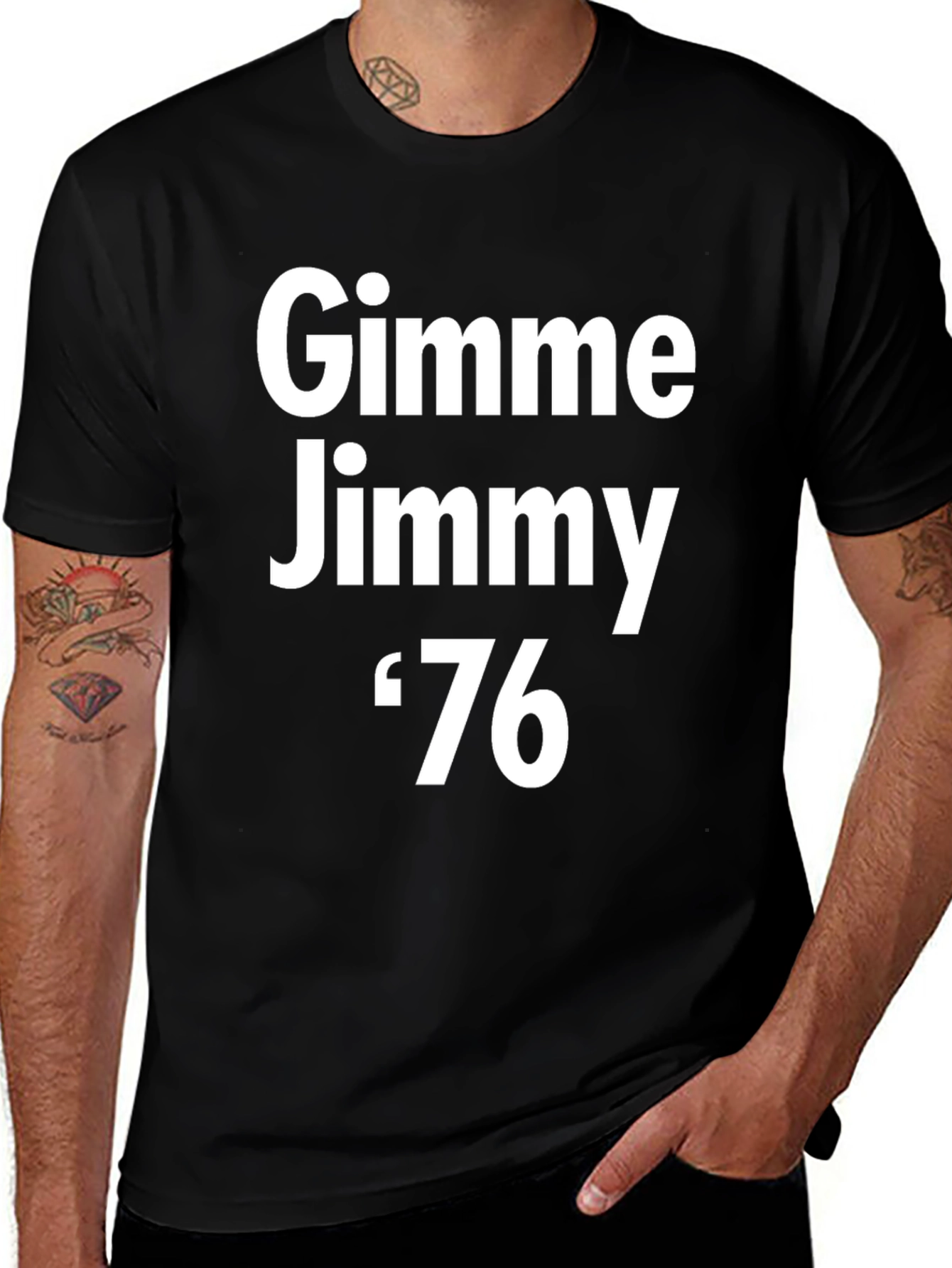 Variant 19 of Gimme Jimmy '76 T-Shirt - Retro Style