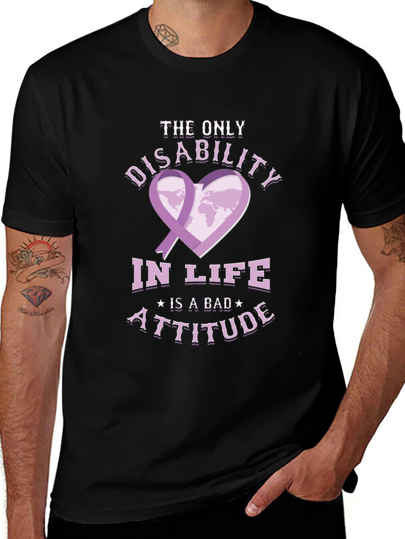 Disability Awareness T-Shirt - Bad Attitude