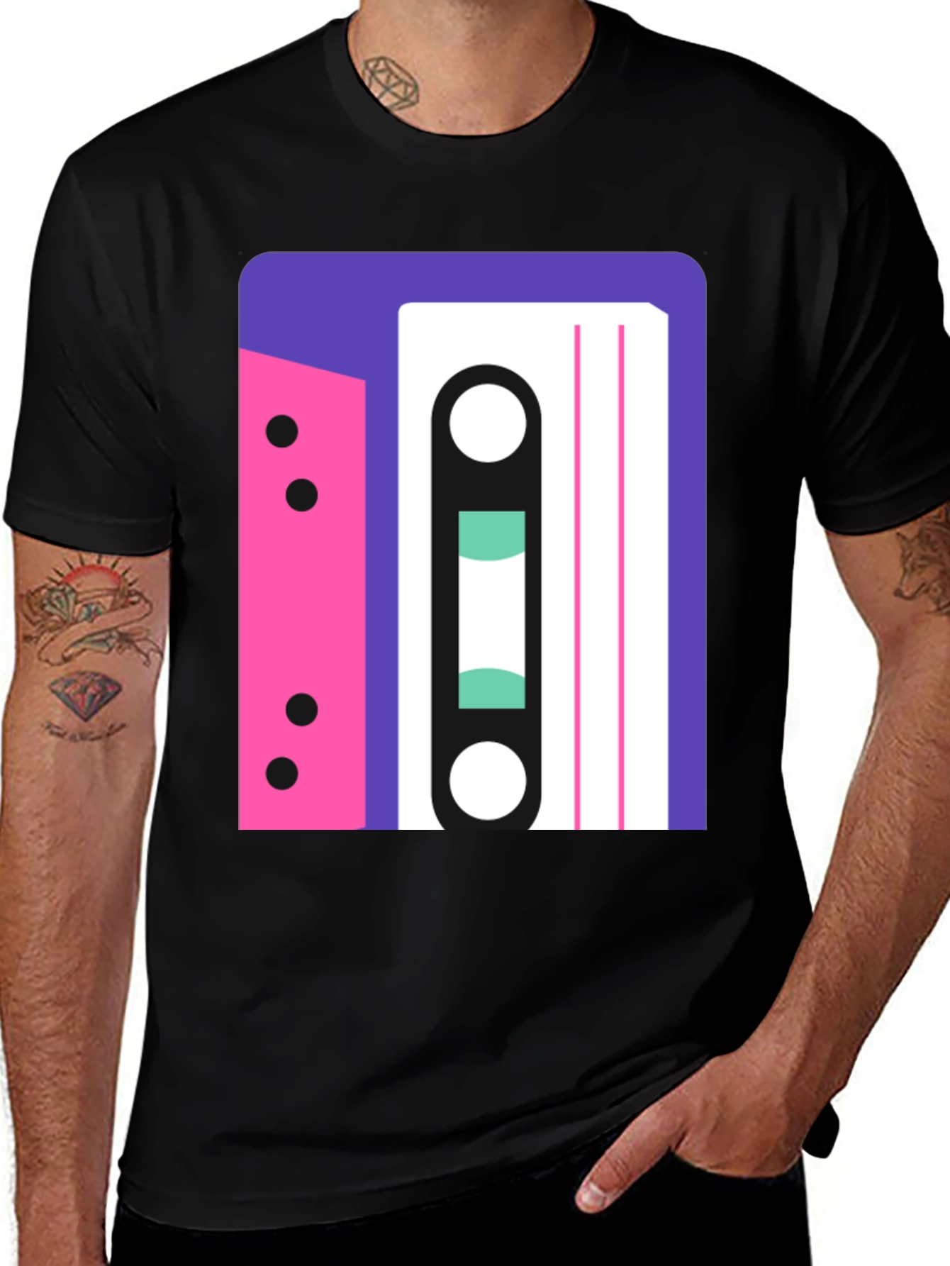 Variant 24 of Retro Cassette Graphic Tee - 80s Throwback