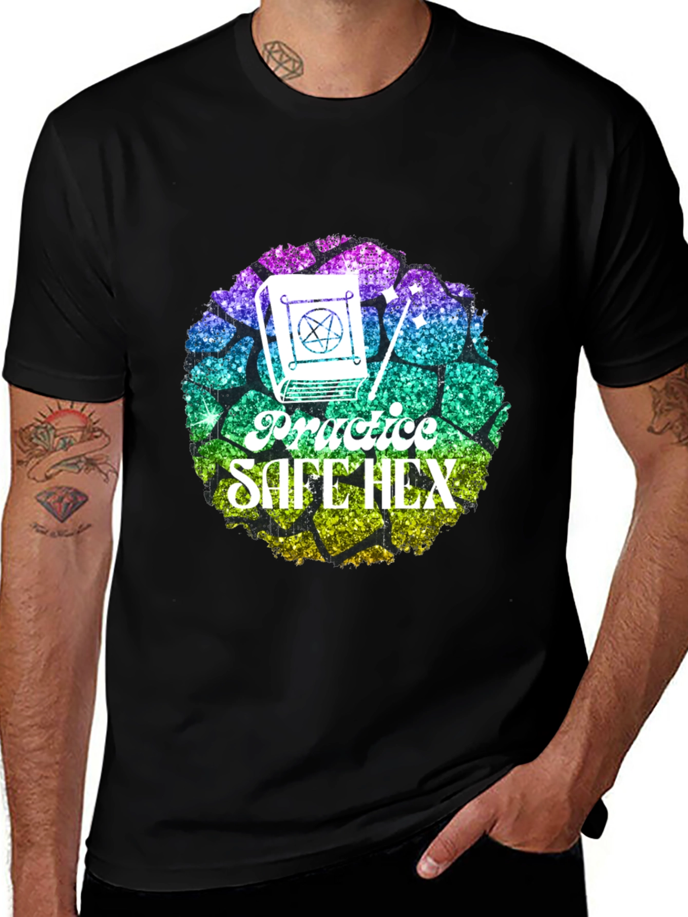 Variant 23 of Practice Safe Hex T-Shirt - Witchcraft Apparel