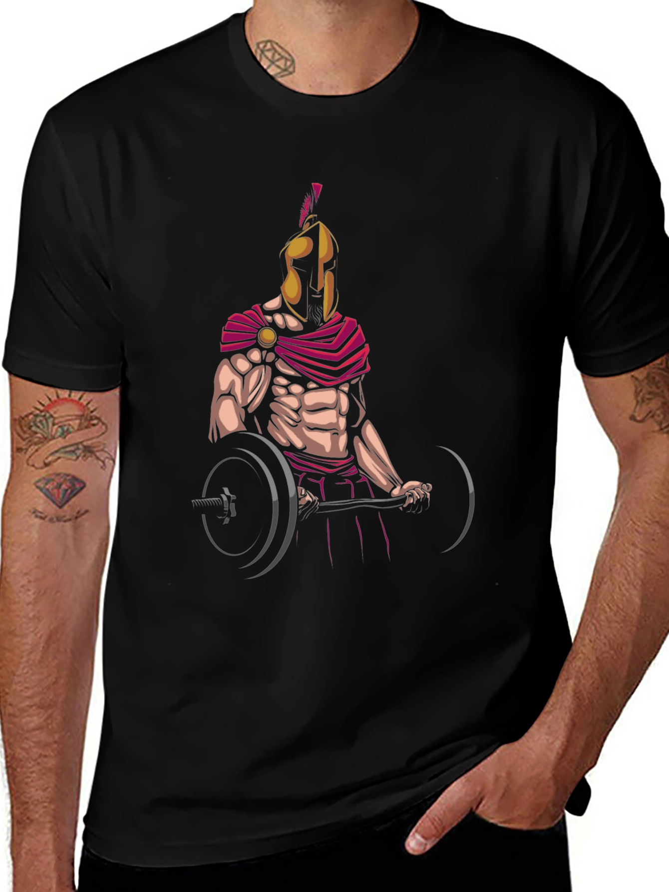 Spartan Gladiator Workout T-Shirt - Gym Motivation