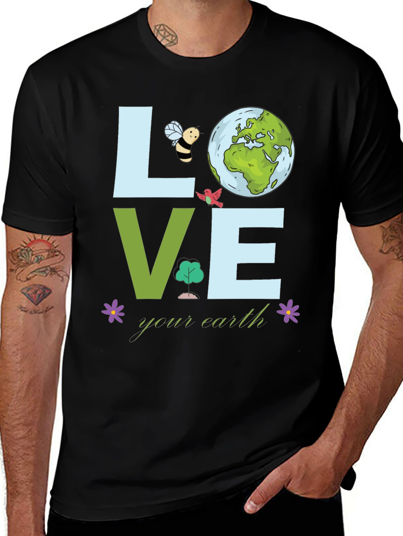 Variant 30 of Love Your Earth T-Shirt - Environmental Awareness