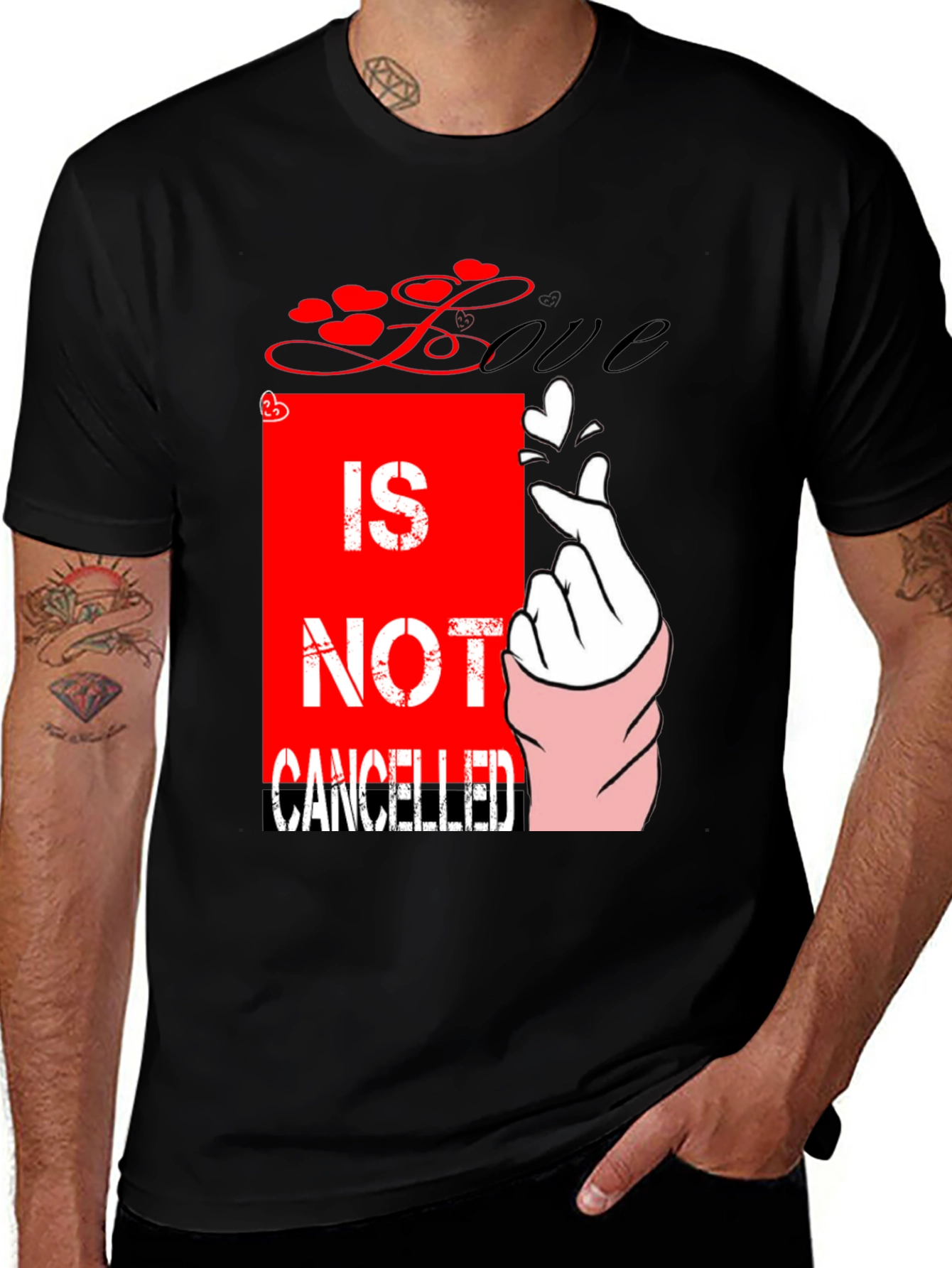 Variant 20 of Love is Not Cancelled Graphic Tee