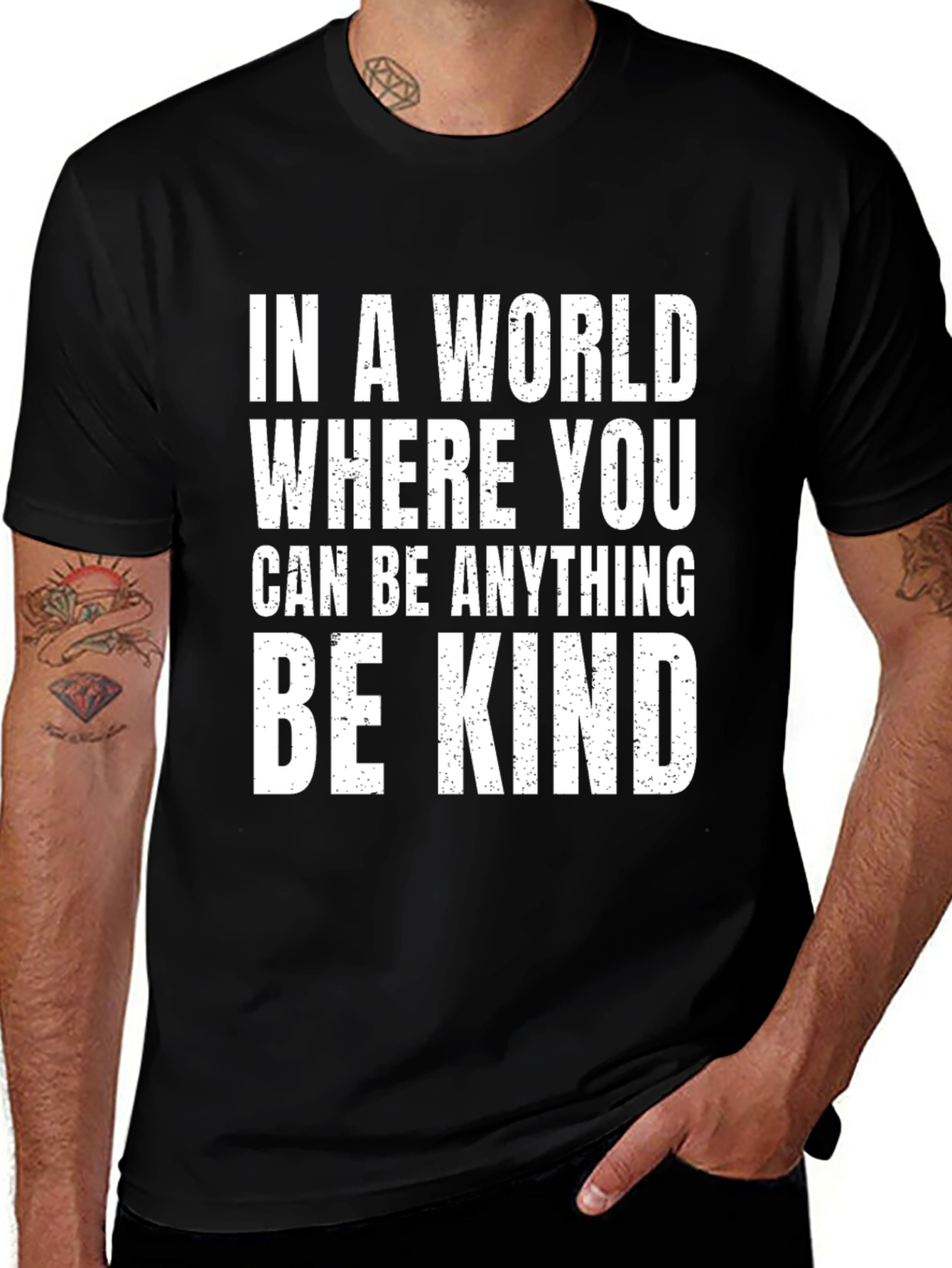 Variant 27 of Be Kind Graphic Tee - Trendy Statement Shirt