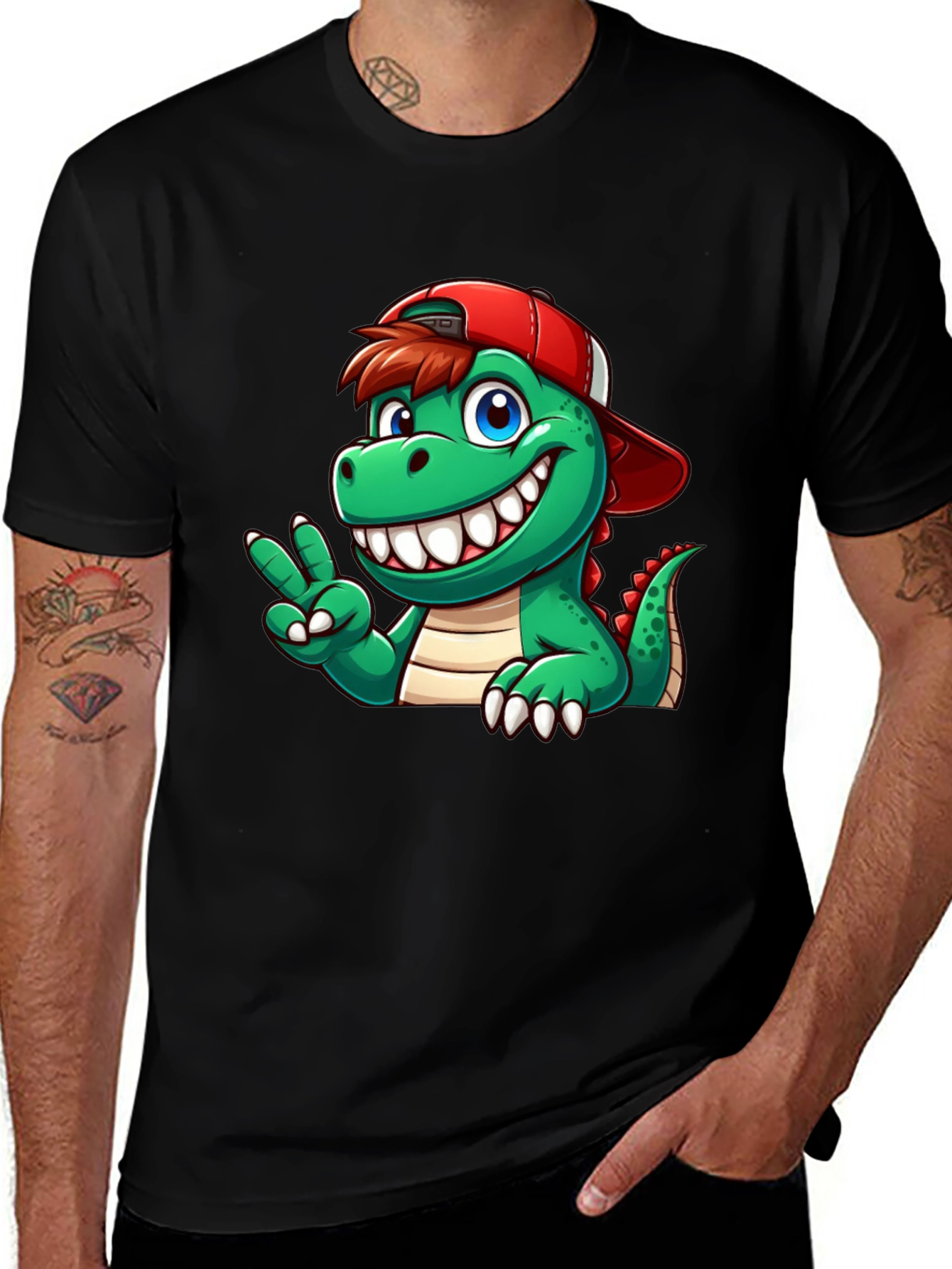 Variant 17 of Cool Dinosaur Graphic T-Shirt