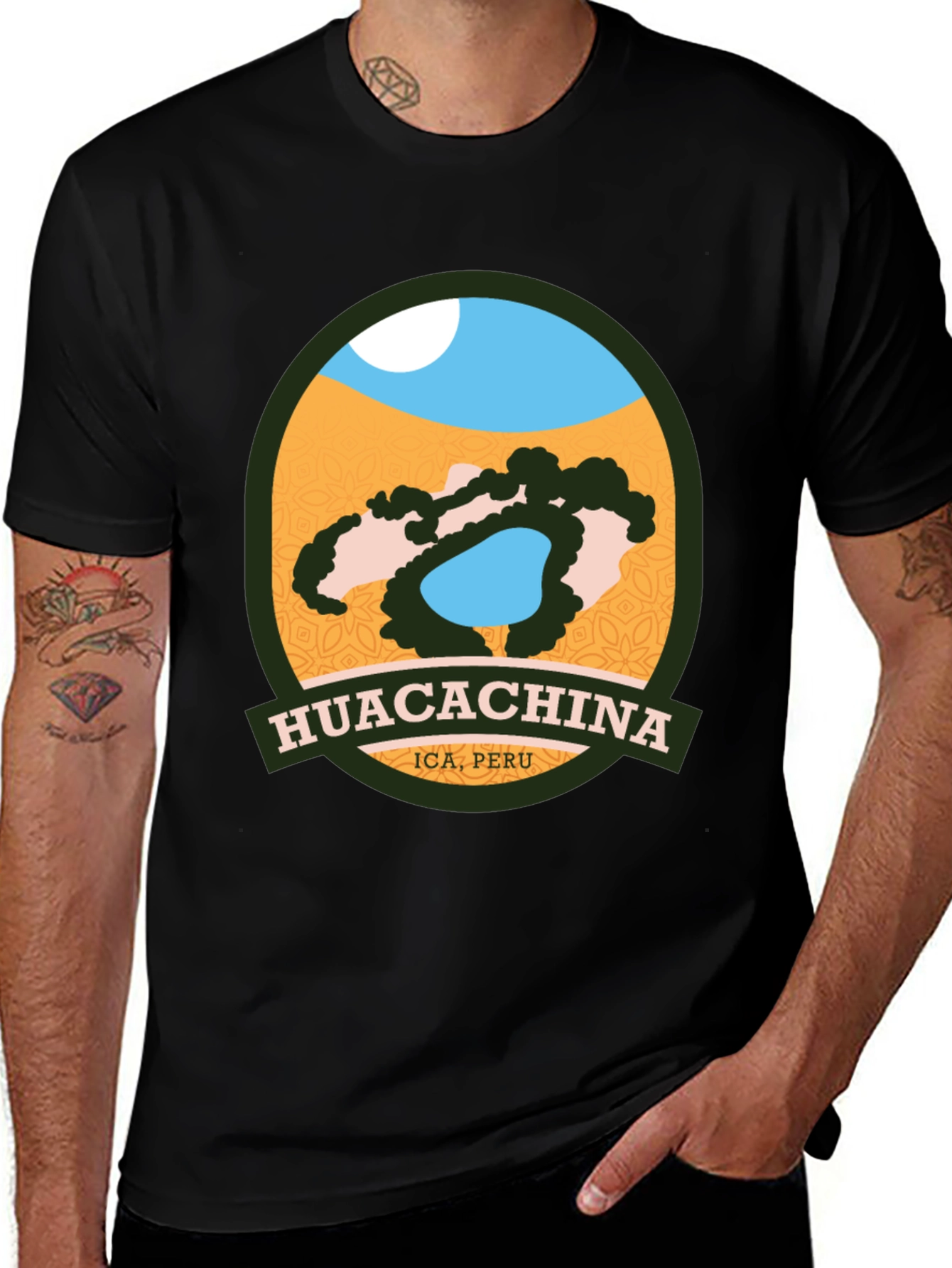 Huacachina, Ica, Peru Black T-Shirt