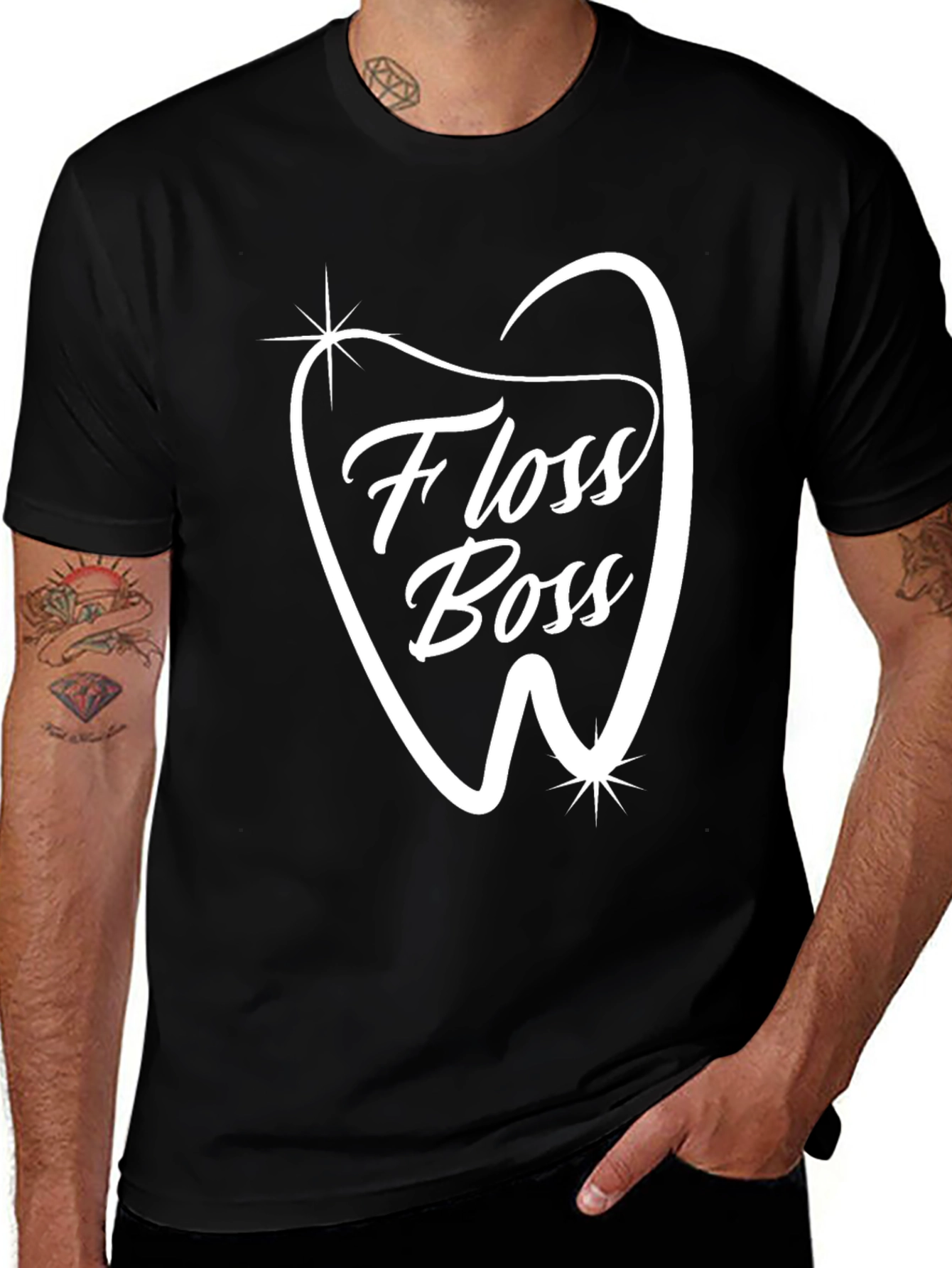 Variant 10 of Floss Boss T-Shirt Dental Hygienist Tee