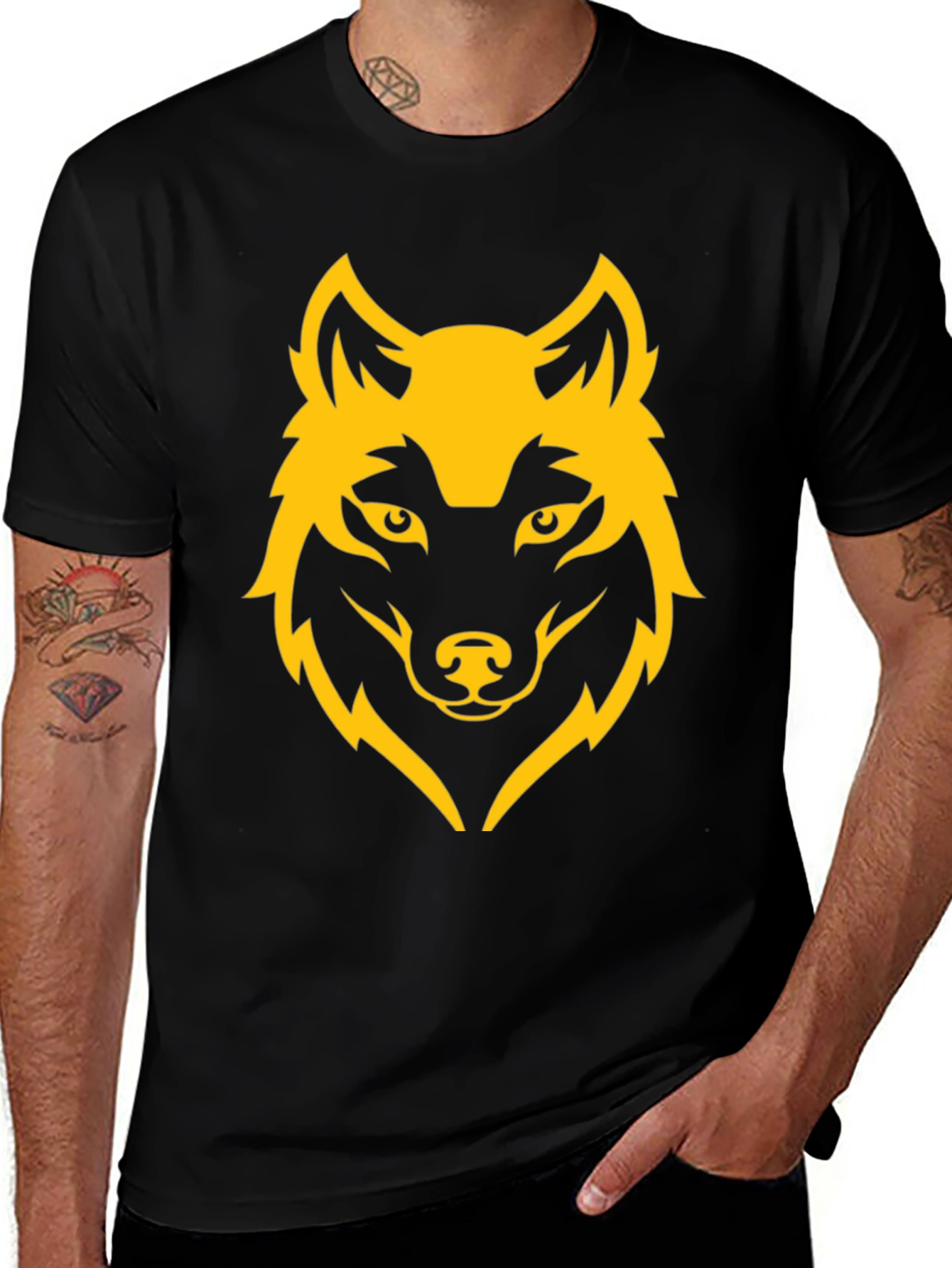 Variant 12 of Wolf Graphic Tee - Bold Design, Soft Fabric