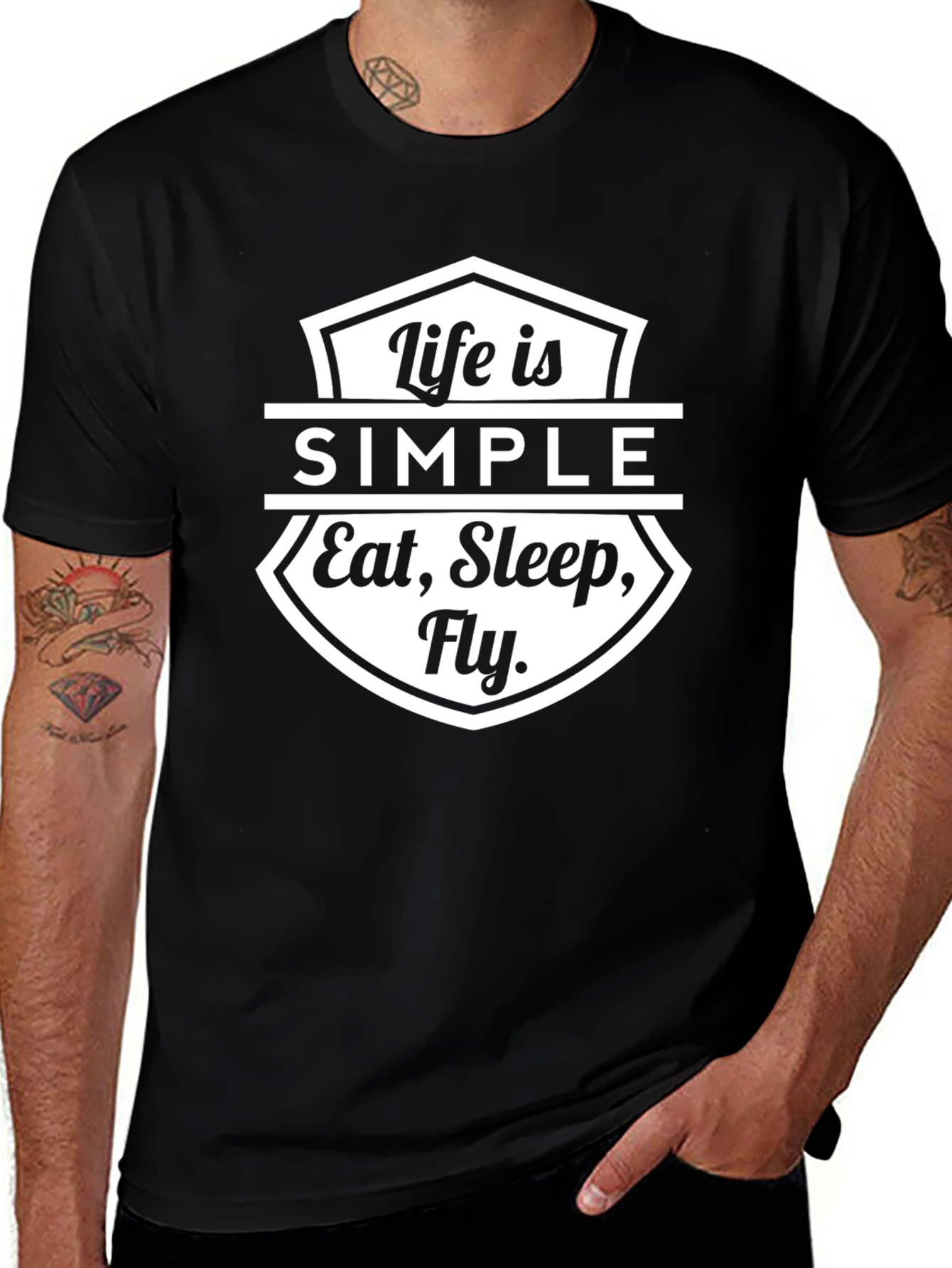 Variant 24 of Life is Simple Graphic T-Shirt