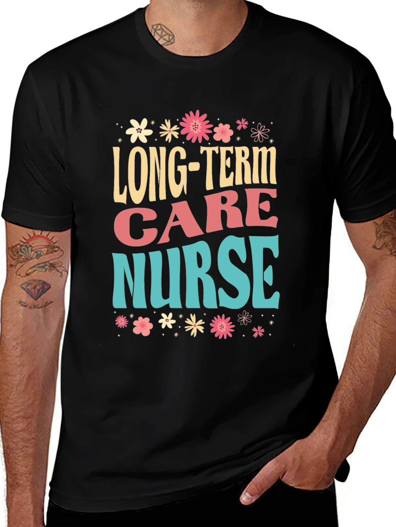 Variant 7 of Long-Term Care Nurse Graphic Tee