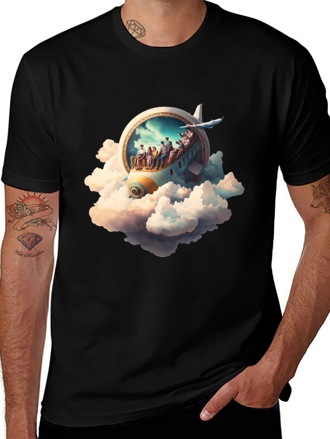 Variant 10 of Fantasy Airplane T-Shirt
