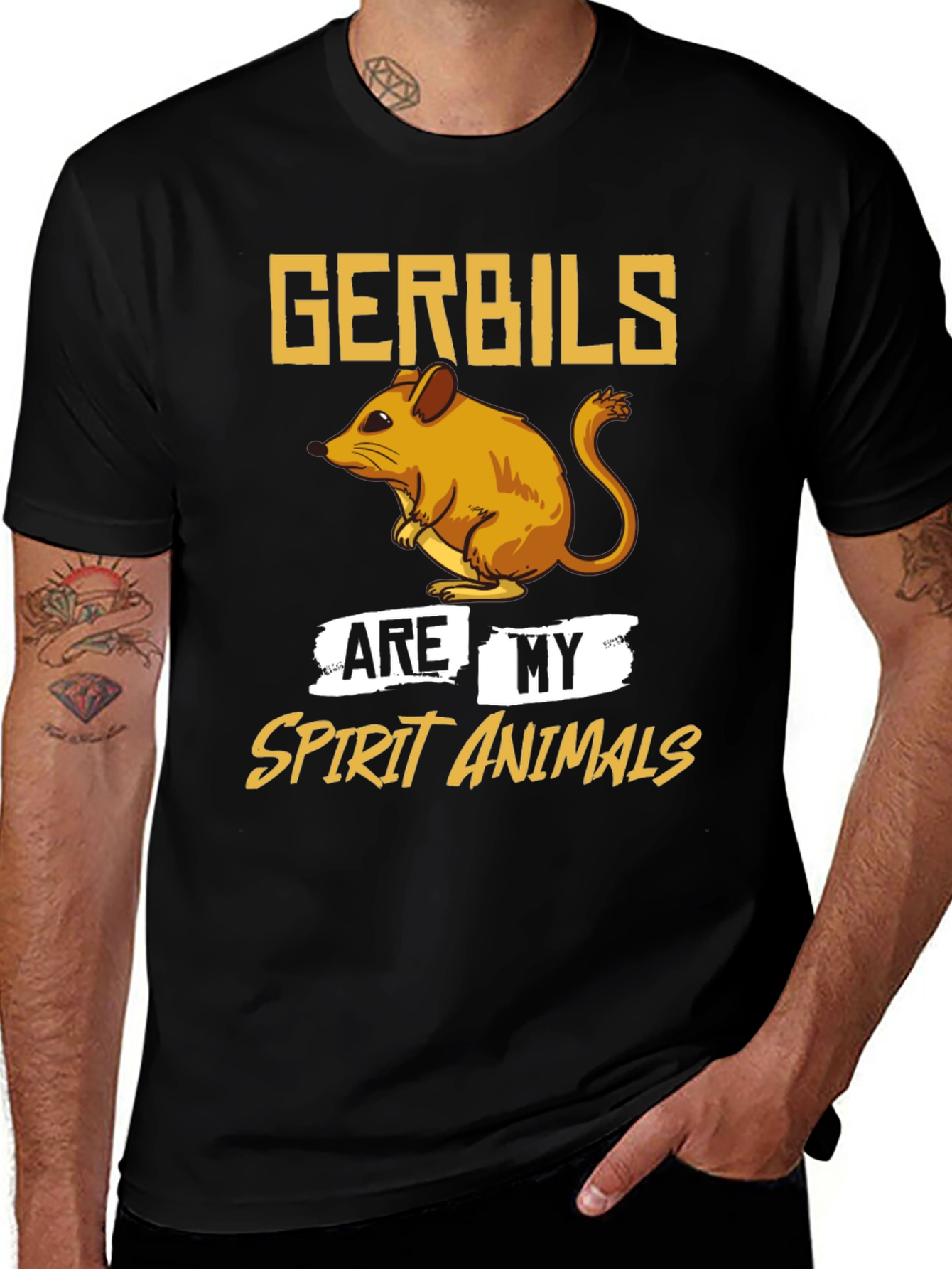 Variant 9 of Gerbil Spirit Animal T-Shirt