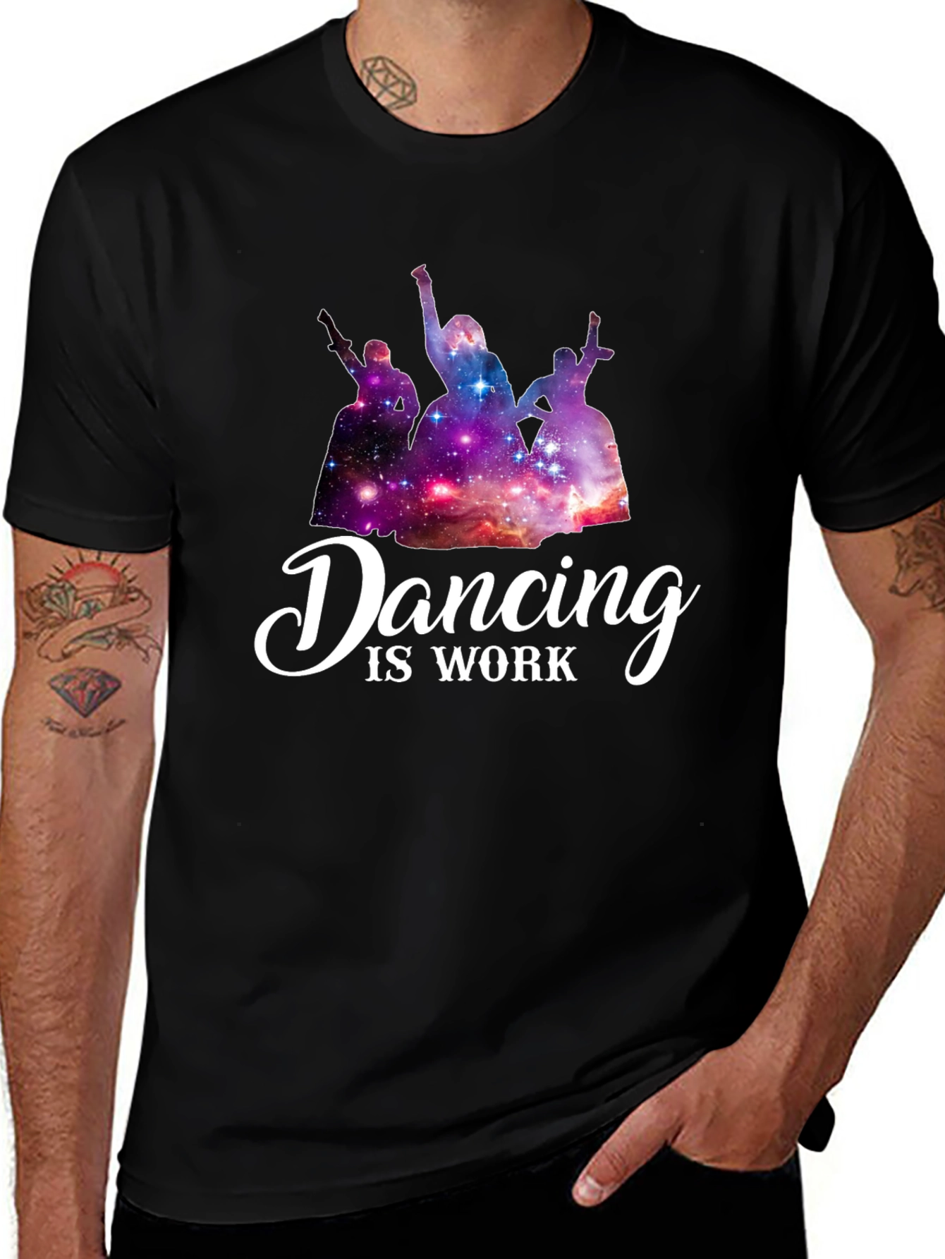 Variant 22 of Dancing Is Work Galaxy Women T-Shirt