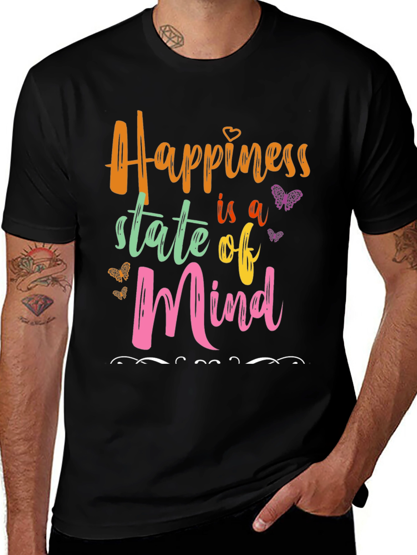 Variant 26 of Happiness State of Mind Graphic Tee
