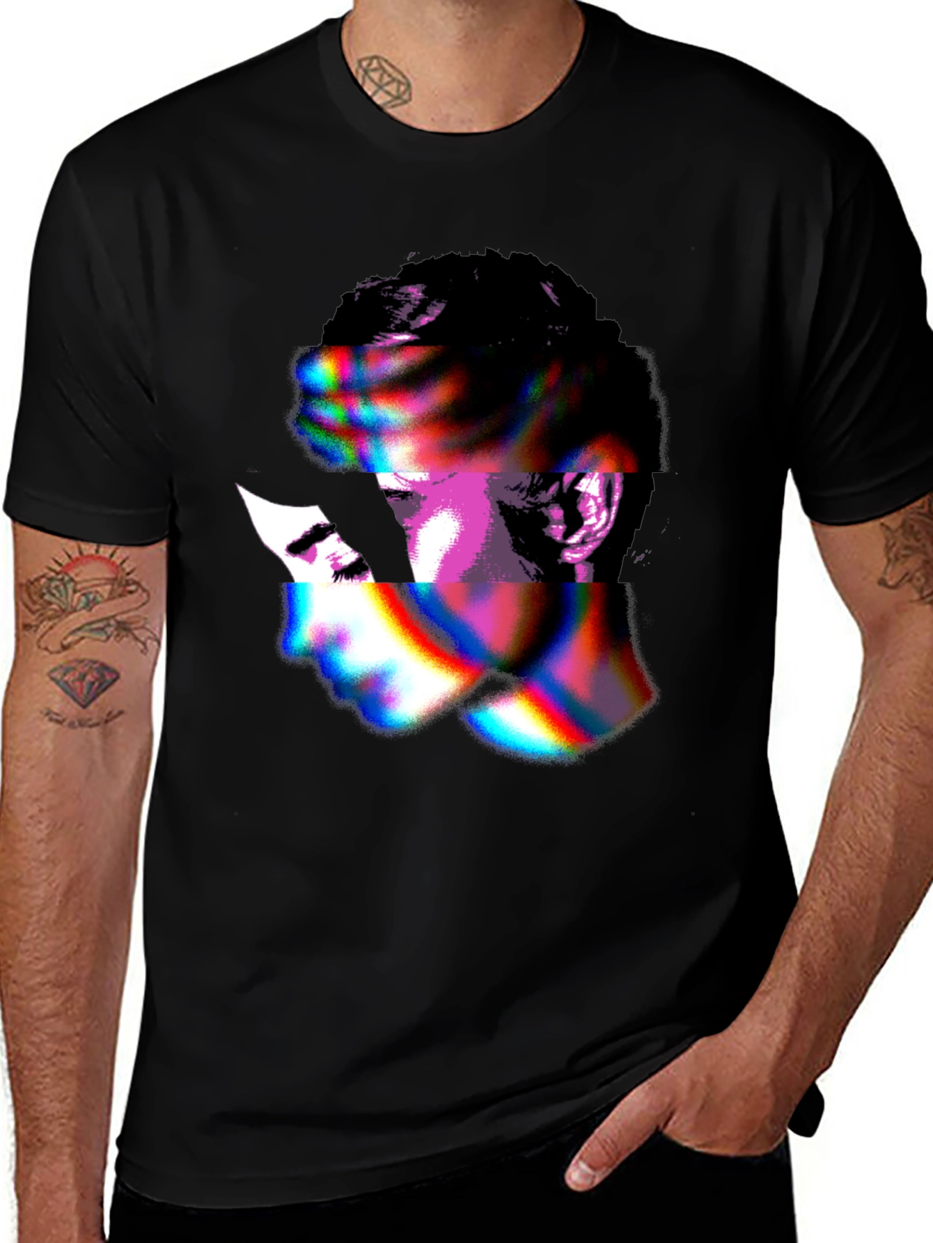 Variant 21 of Abstract Face Graphic T-Shirt - Unique Style