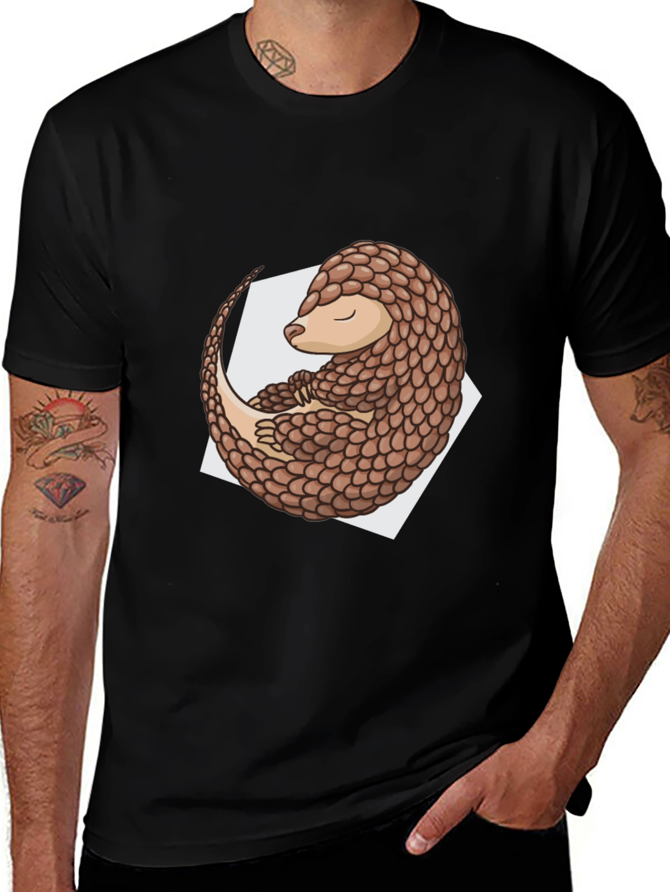 Variant 4 of Pangolin Graphic Tee - Unique Animal Lover Shirt