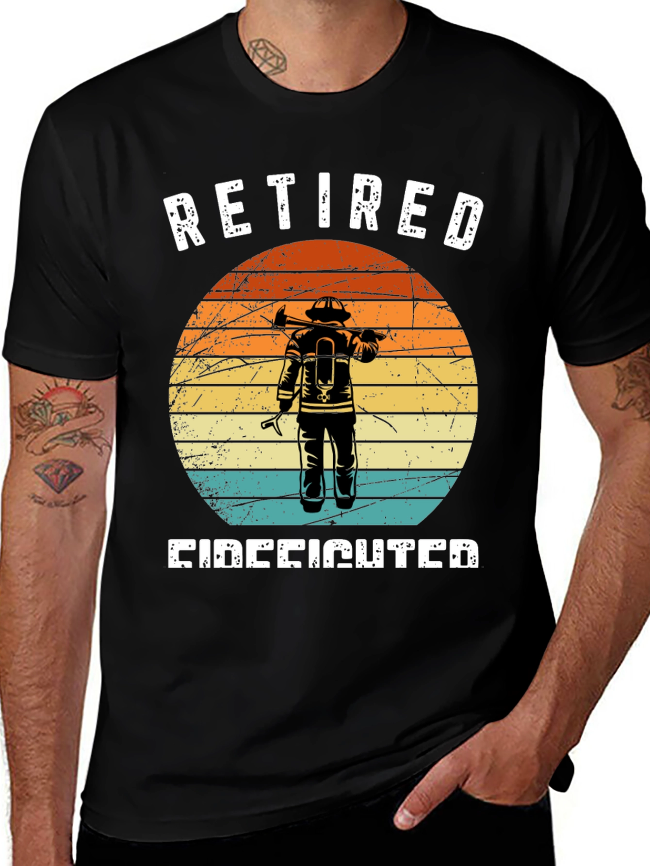 Variant 27 of Retired Firefighter T-Shirt