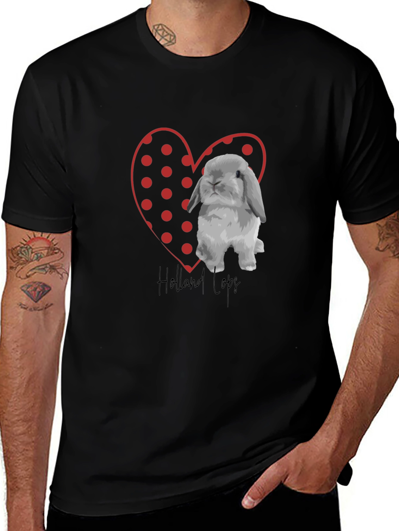 Variant 18 of Holland Lops Heart T-Shirt