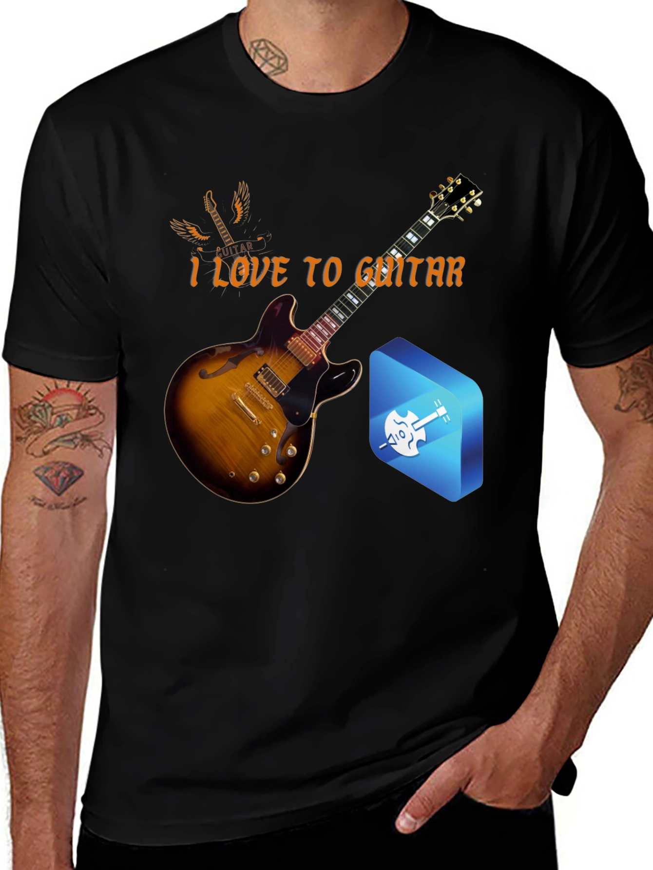 Variant 30 of I Love to Guitar T-Shirt