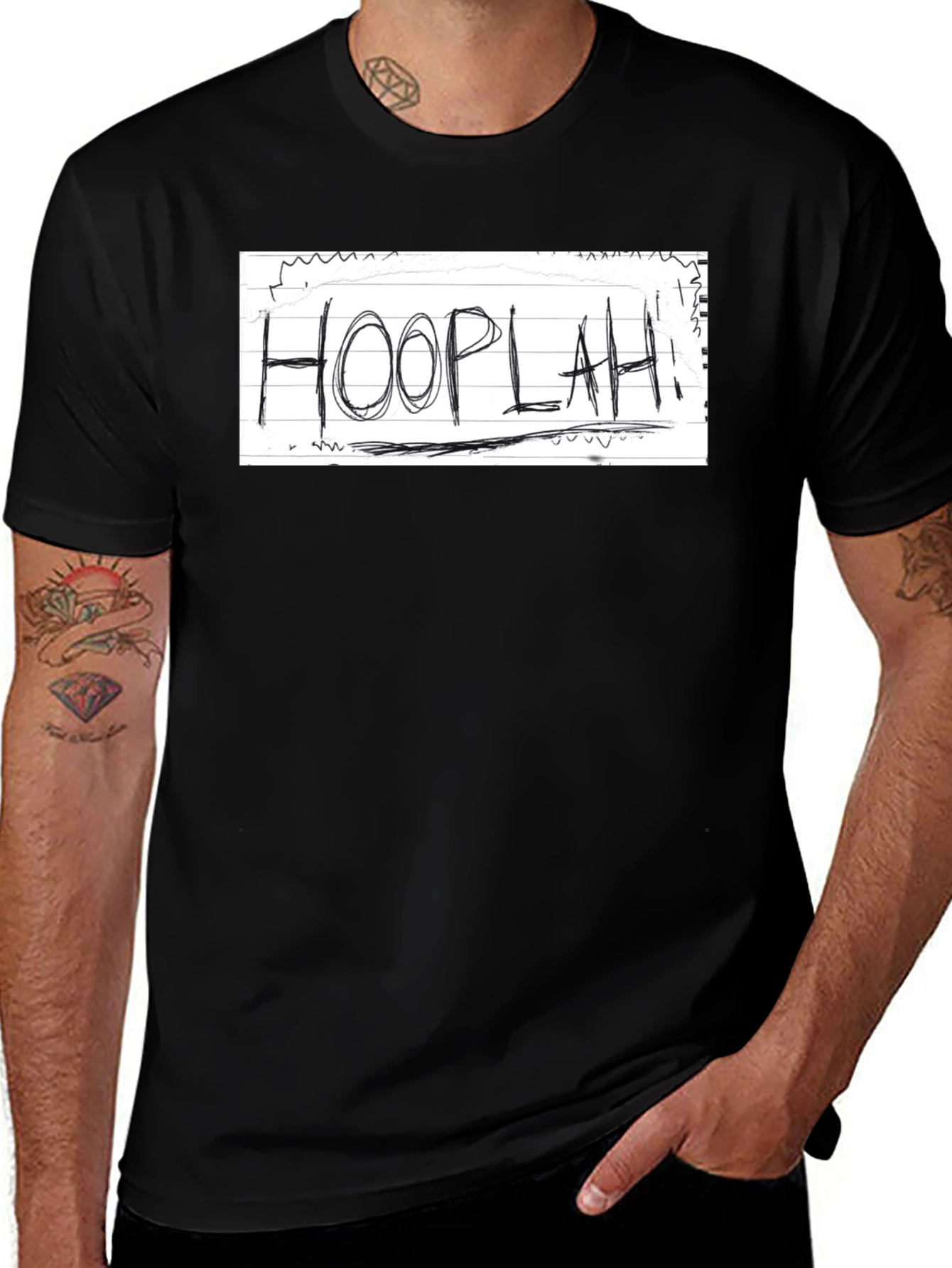 Variant 13 of Hooplah! Graphic Tee - Unique Design