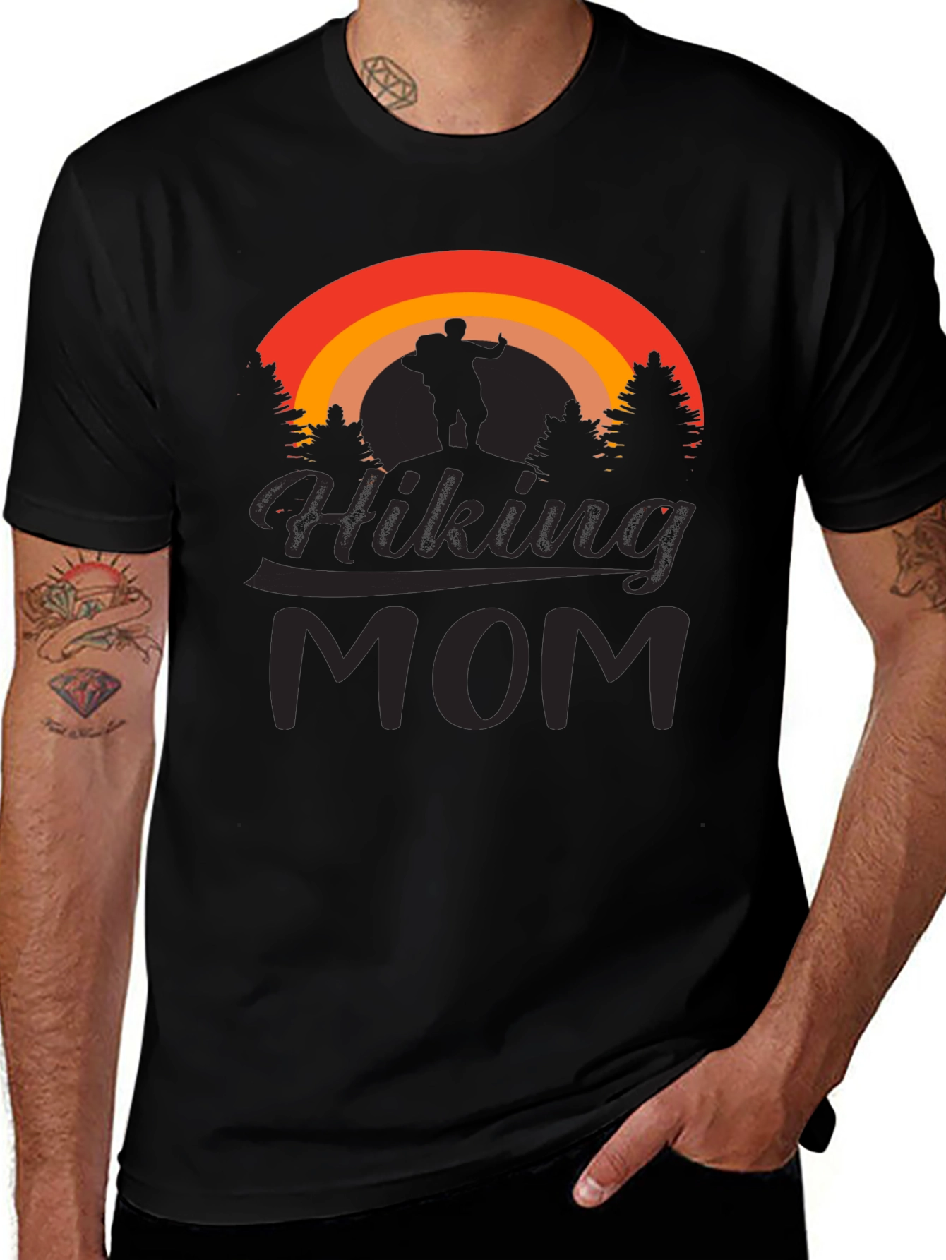 Variant 10 of Hiking Mom Graphic T-Shirt - Adventure Ready!
