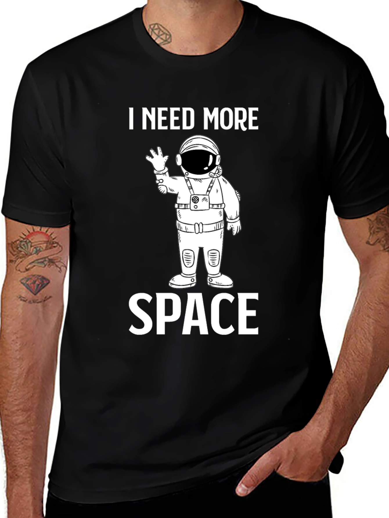 Variant 7 of I Need More Space T-Shirt - Astronaut Design