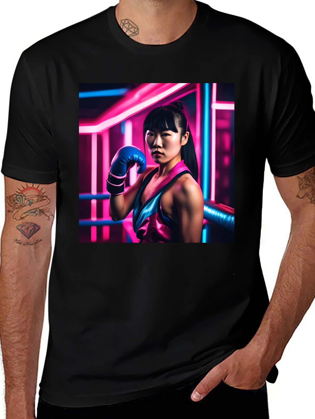 Variant 26 of Boxer Girl Graphic T-Shirt