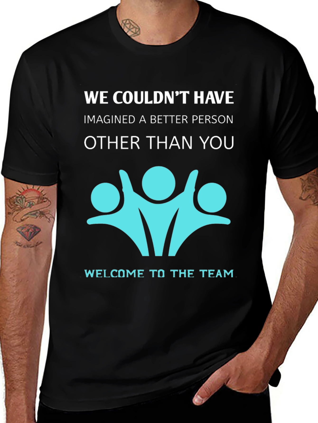 Black Welcome to the Team T-Shirt main image