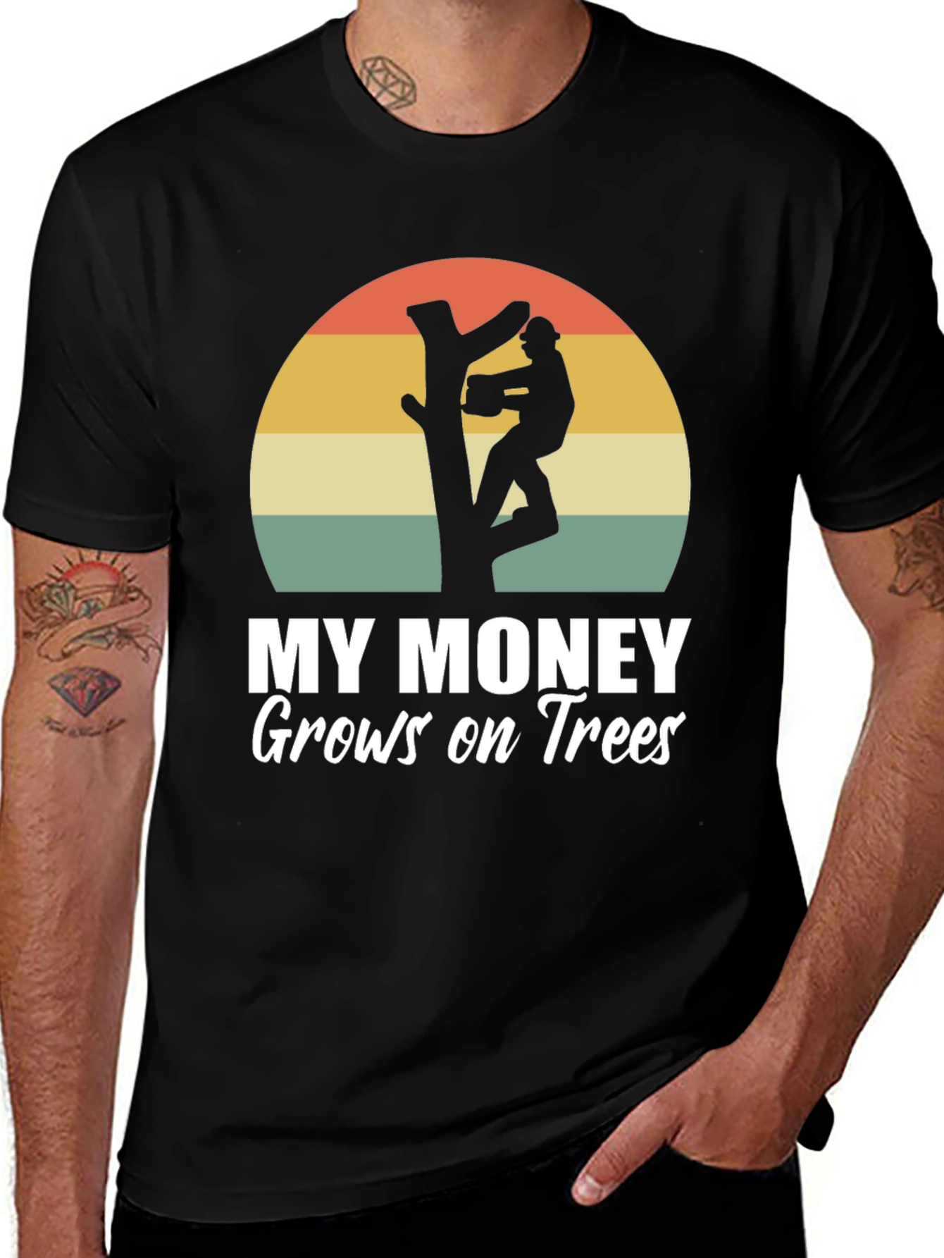 Variant 25 of My Money Grows On Trees Graphic T-Shirt