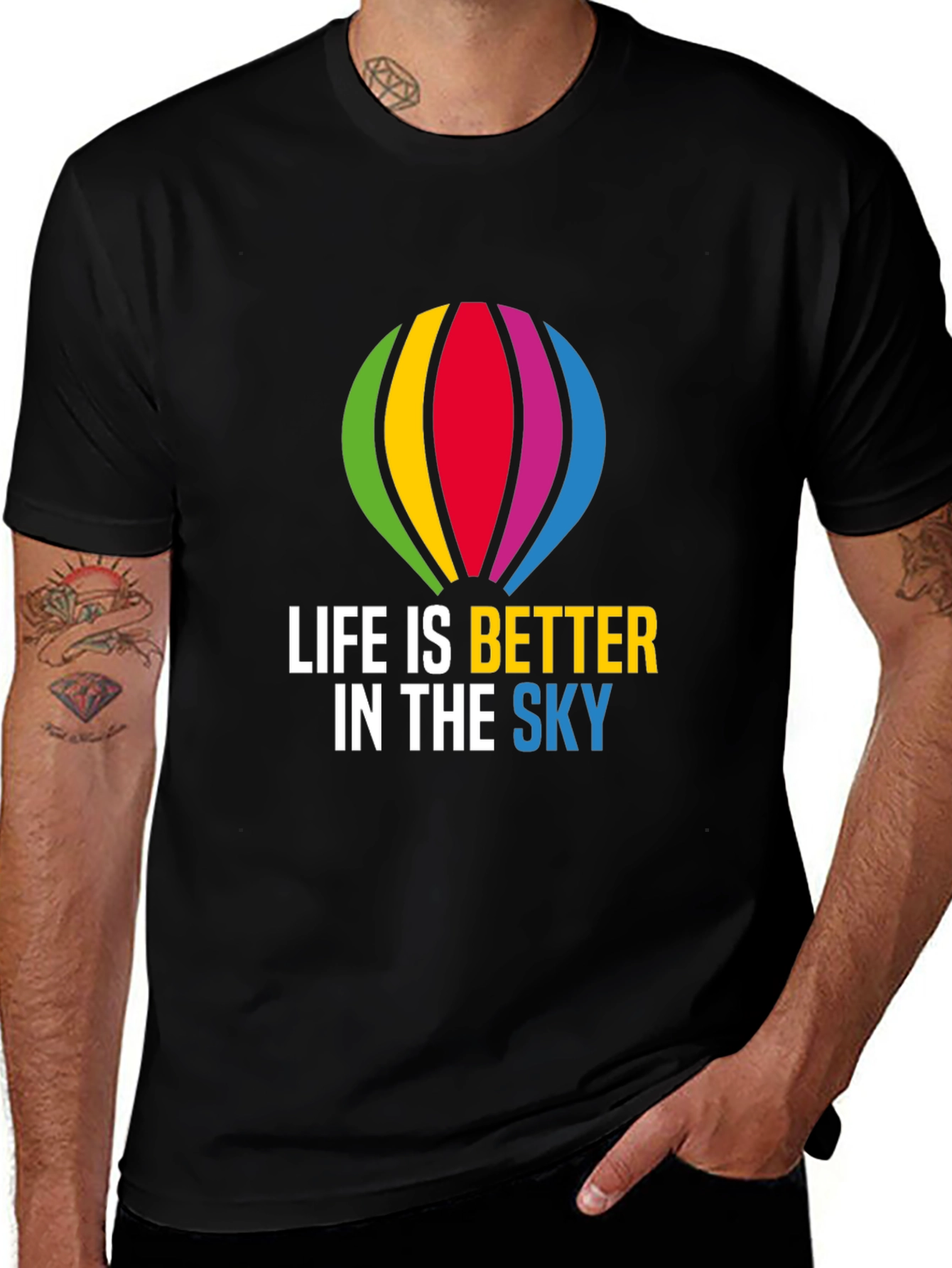 Variant 14 of Life is Better in the Sky Balloon T-Shirt