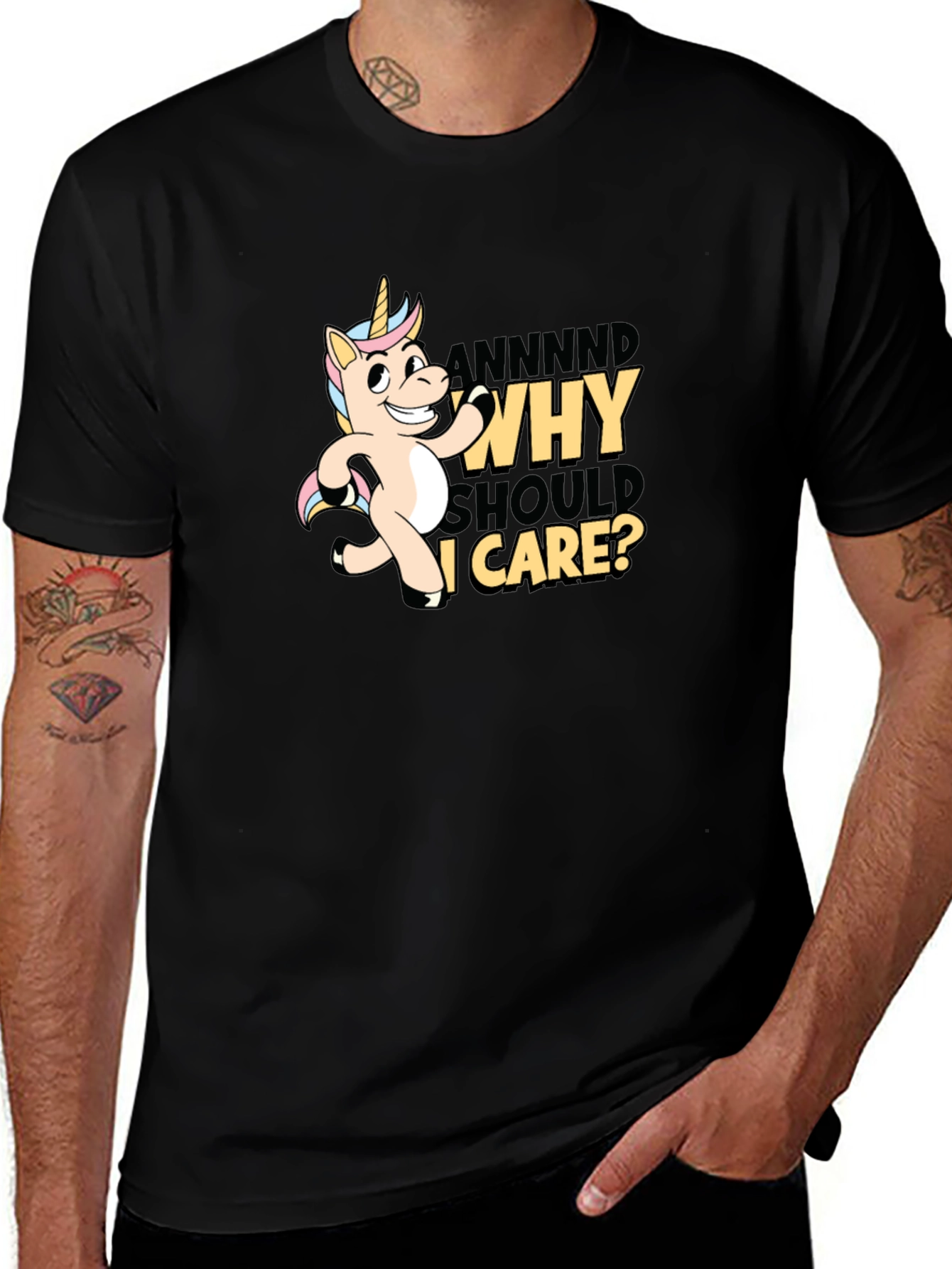 Variant 22 of Funny Unicorn Why Should I Care T-Shirt