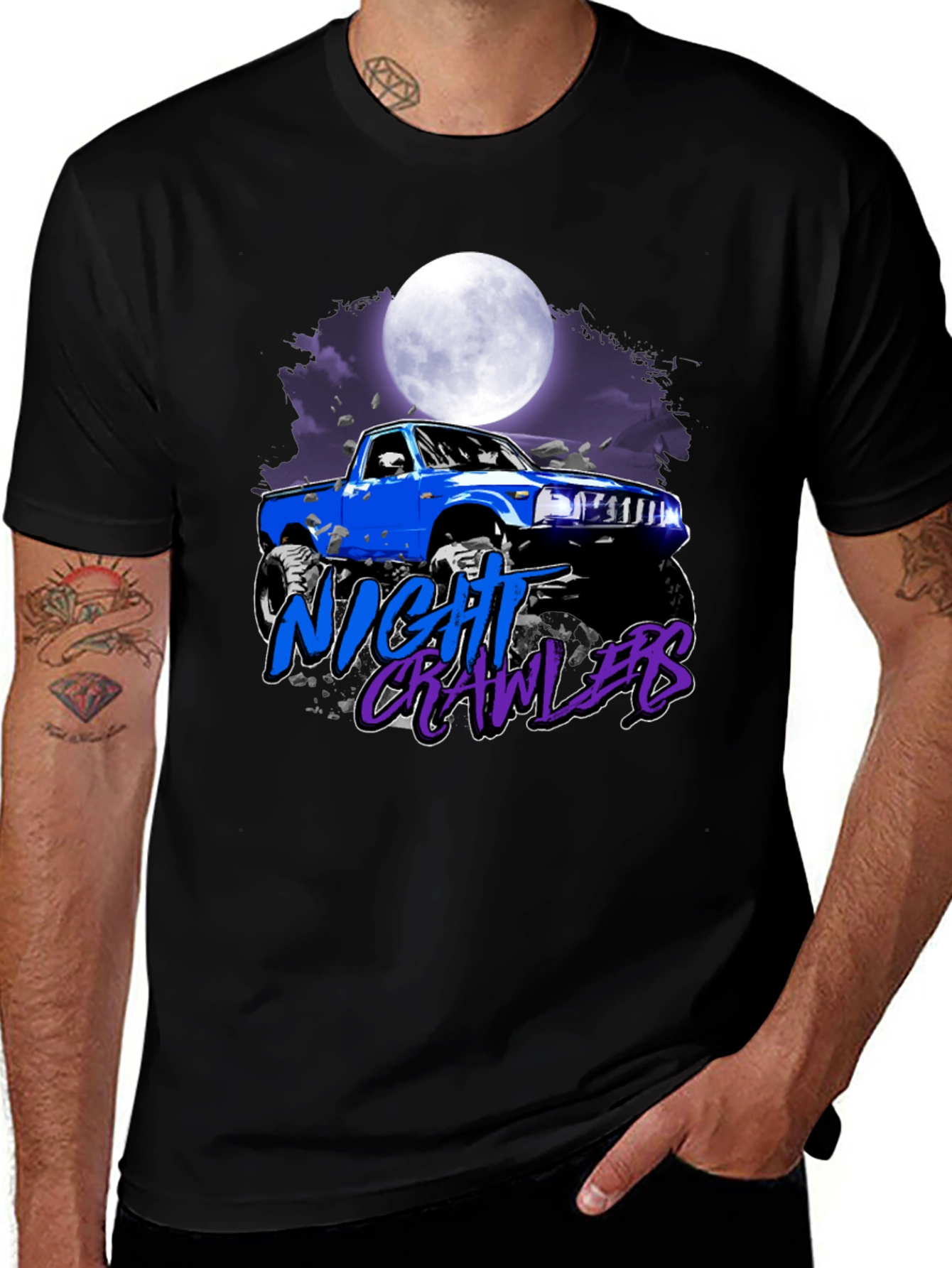 Variant 16 of Night Crawlers Truck T-Shirt
