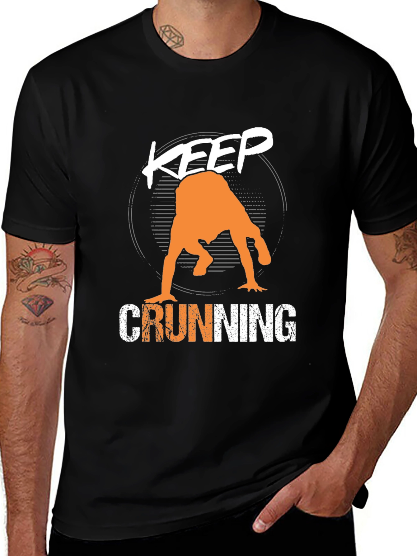 Variant 10 of Keep Crunning T-Shirt - Men's Graphic Tee