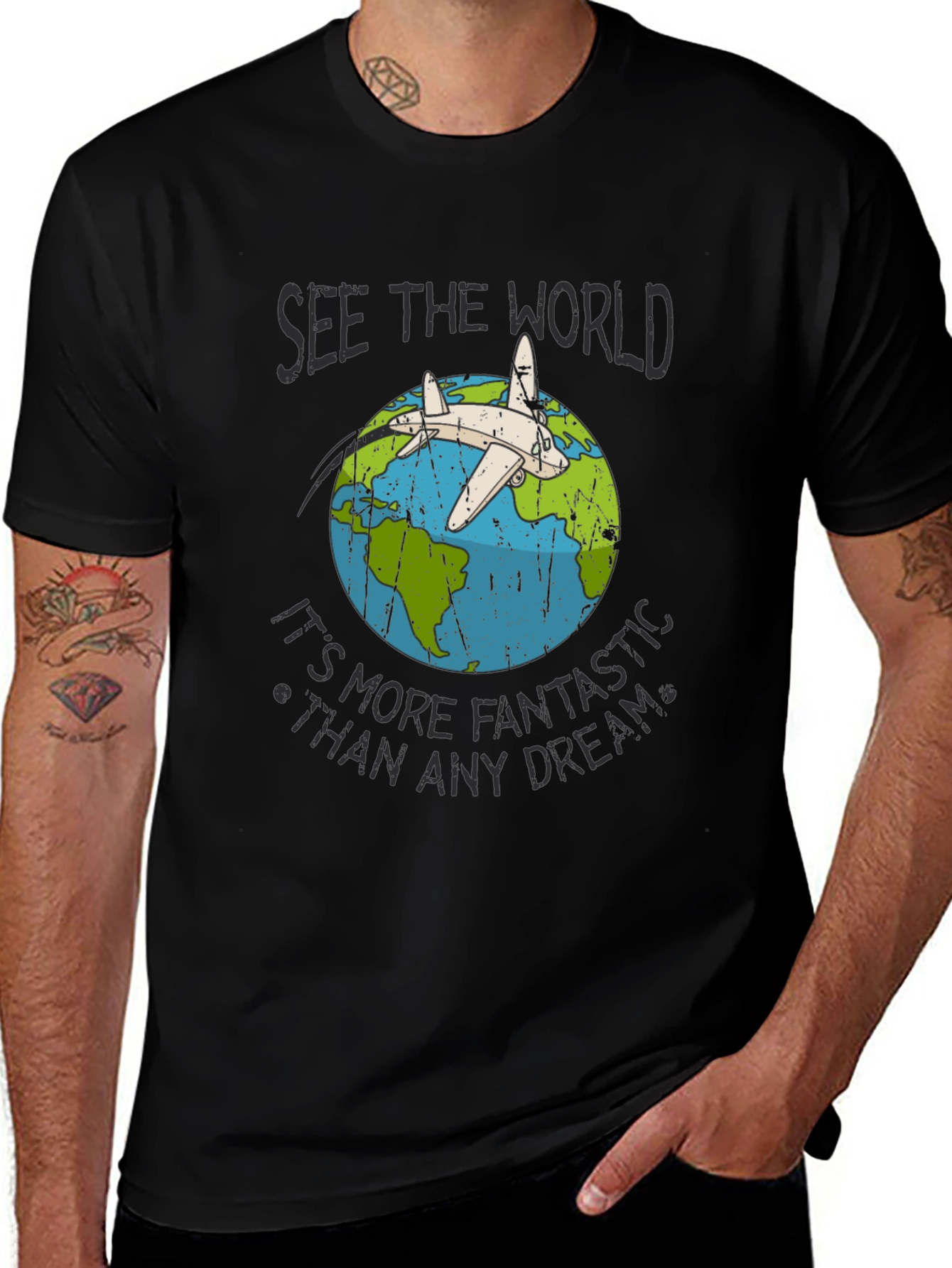 Variant 14 of See the World Airplane Graphic Tee
