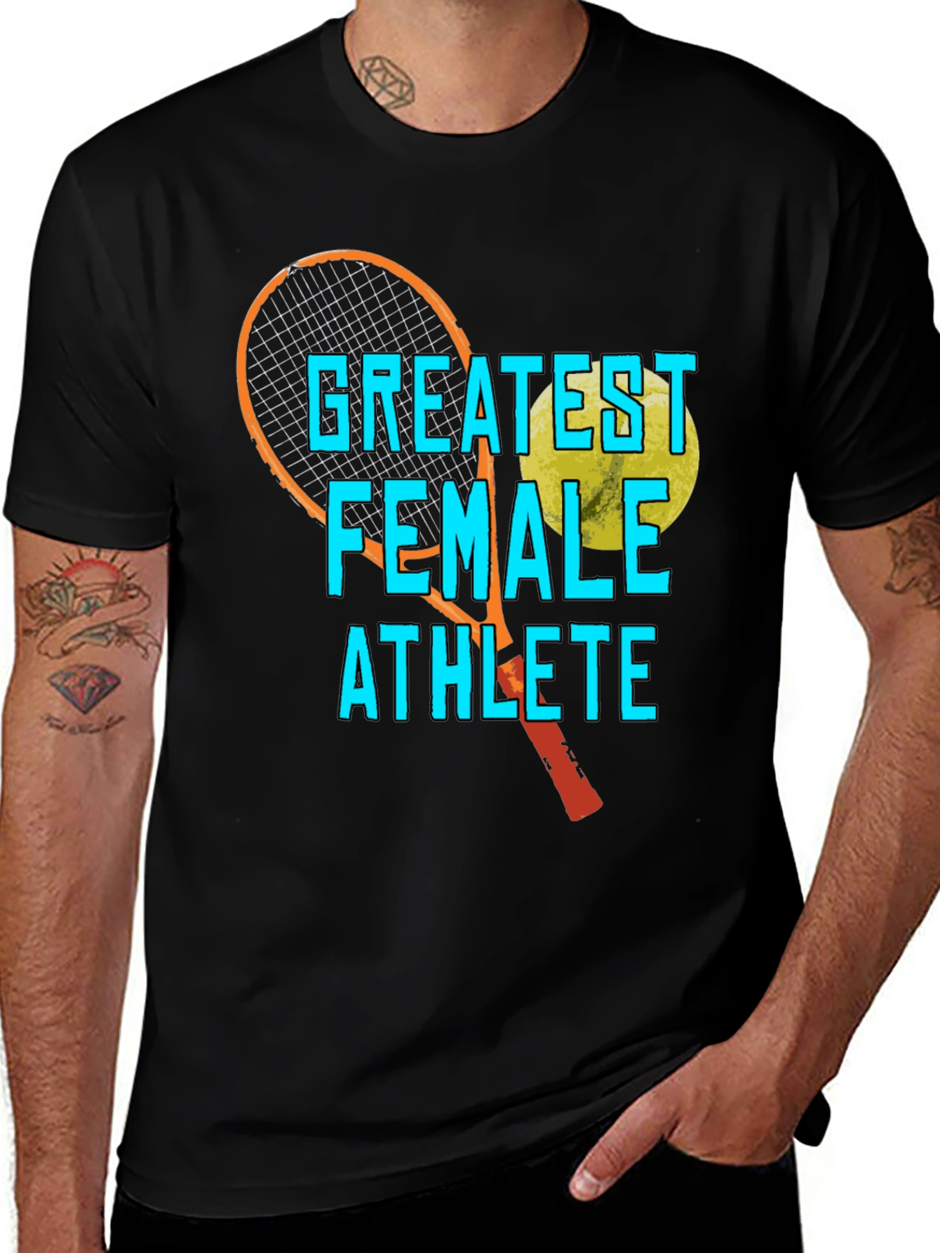 Variant 7 of Greatest Female Athlete Tennis T-Shirt