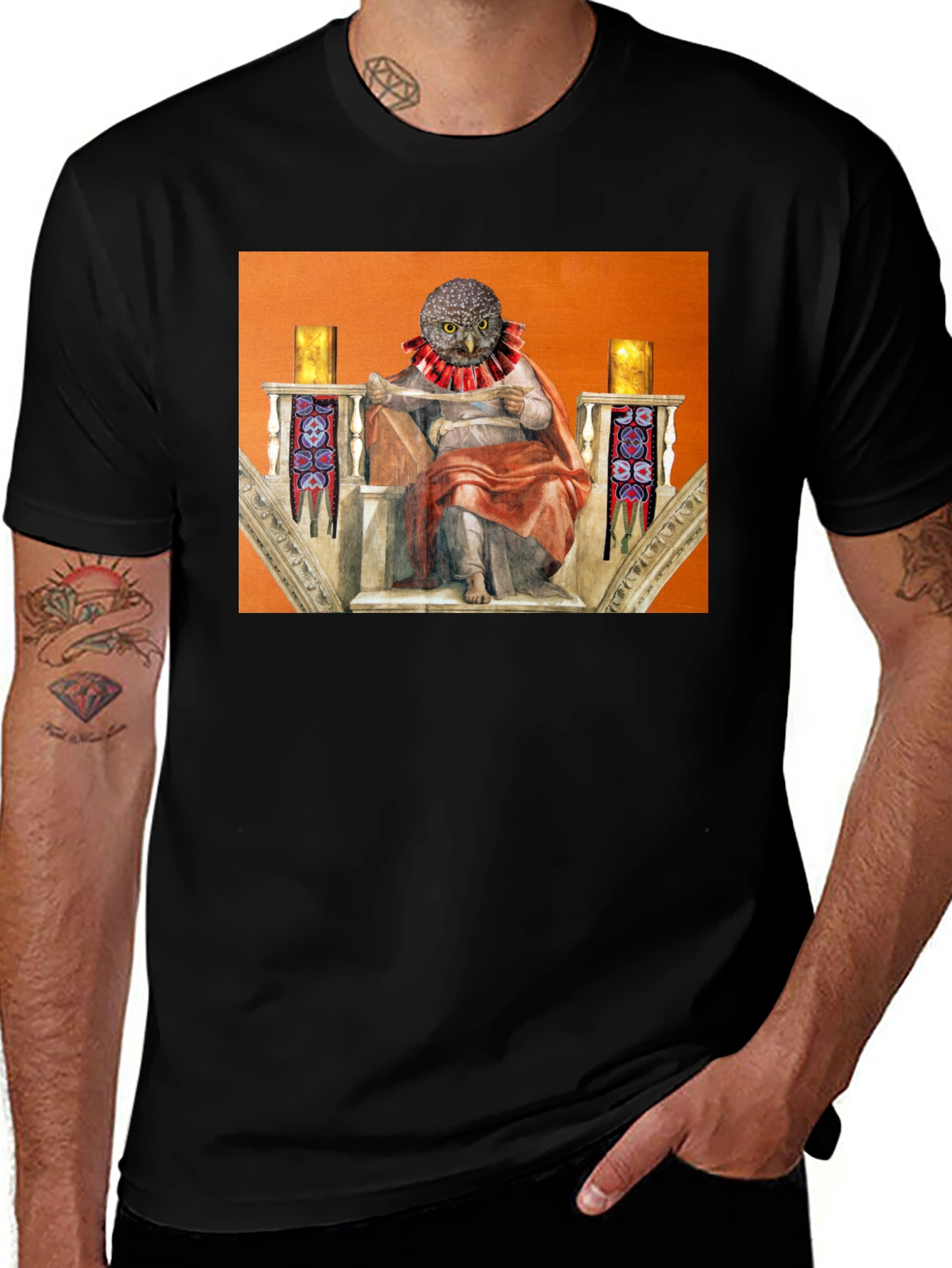 Variant 21 of Owl Renaissance Art T-Shirt