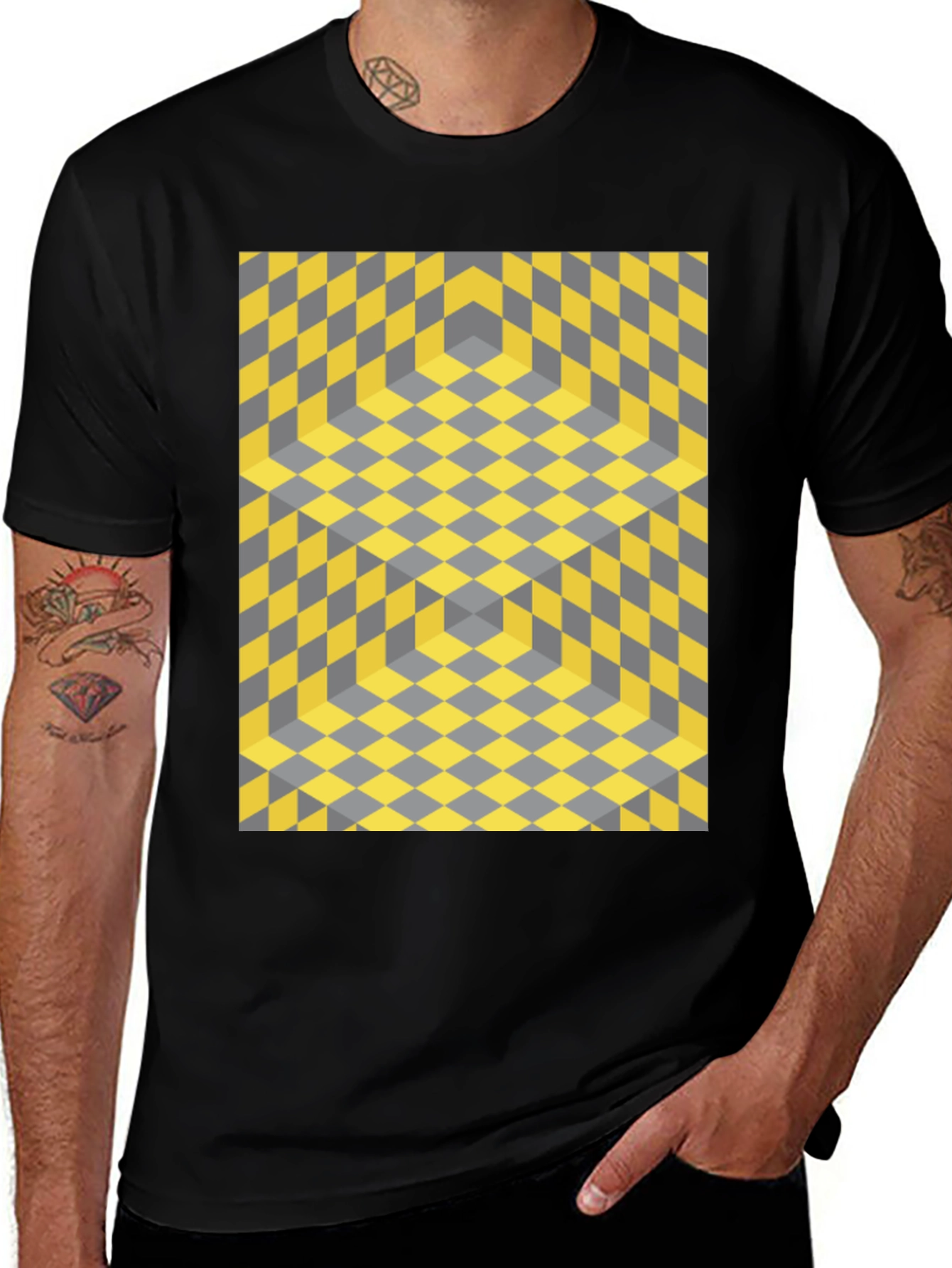 Variant 29 of Geometric Illusion T-Shirt