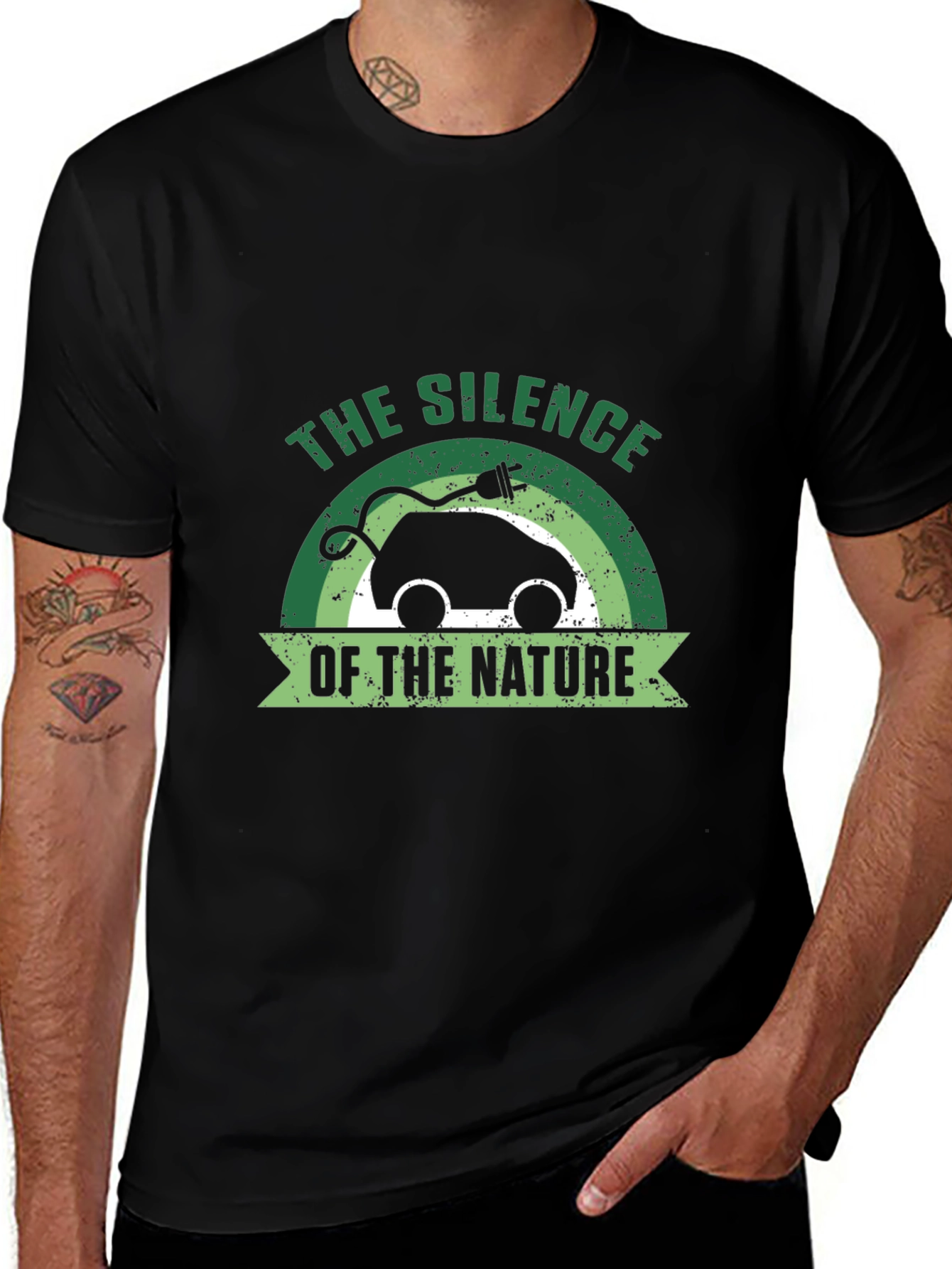 Eco-Friendly Electric Car T-Shirt
