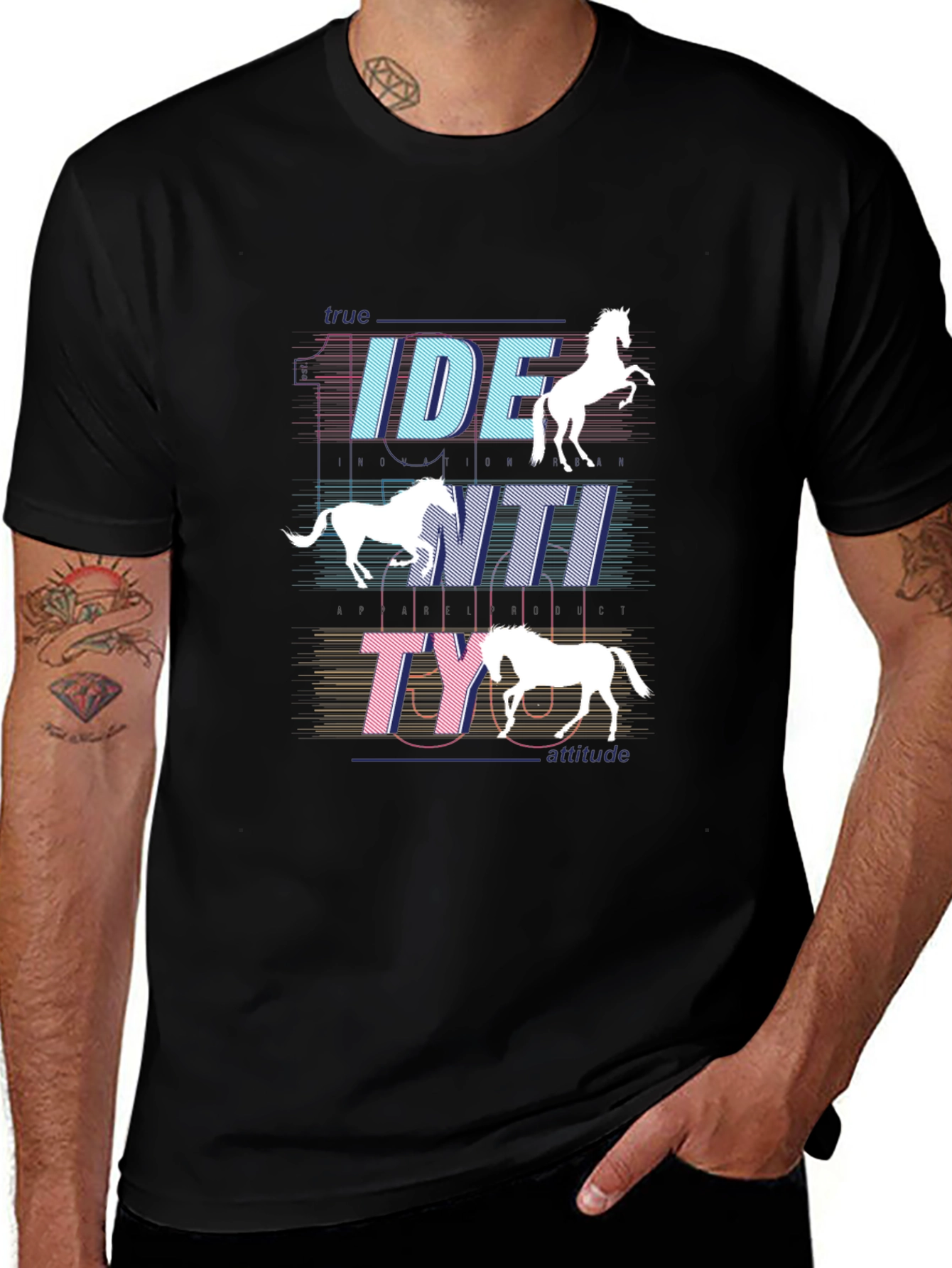 True Identity Horse Graphic Tee