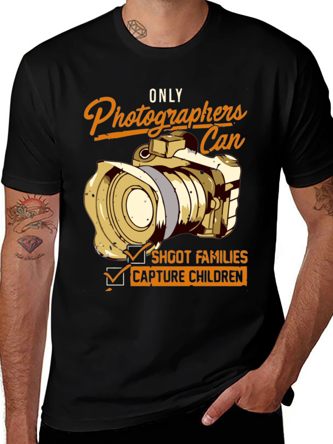 Variant 30 of Photographer Graphic Tee: Only Photographers Can...