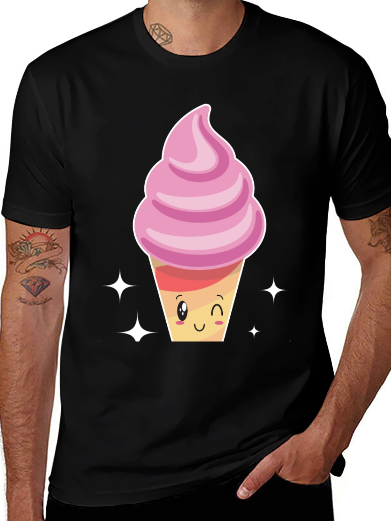 Variant 8 of Cute Ice Cream Cone Graphic Tee