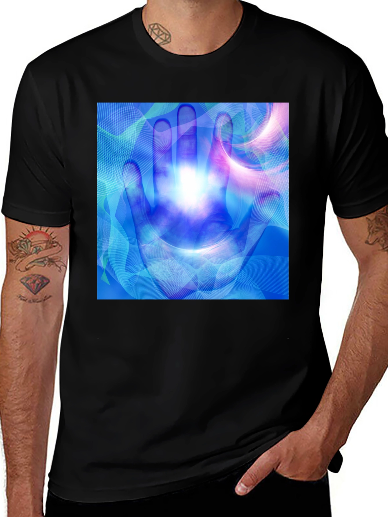 Abstract Hand Design T-Shirt