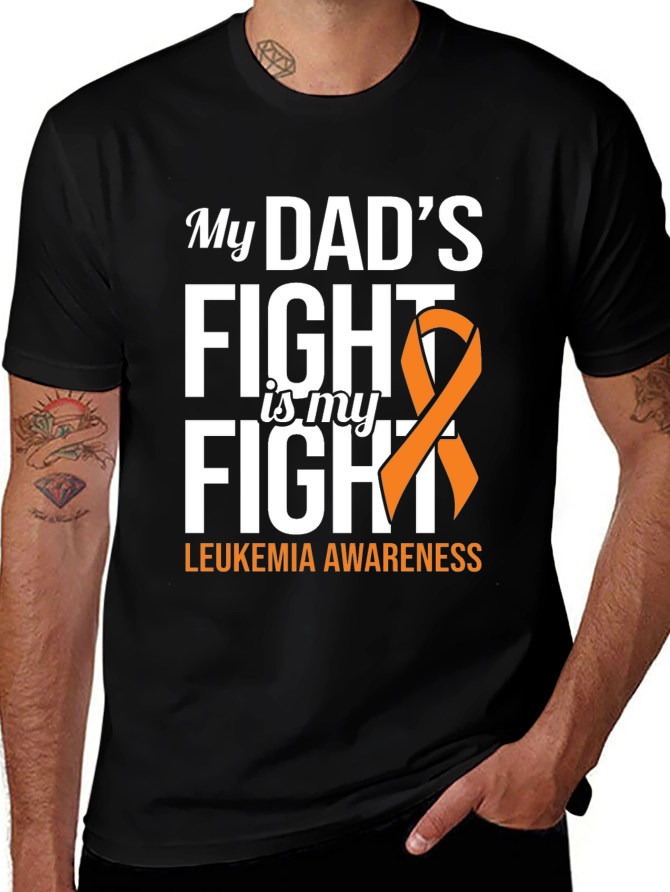 Variant 11 of Leukemia Awareness T-Shirt - My Dad's Fight